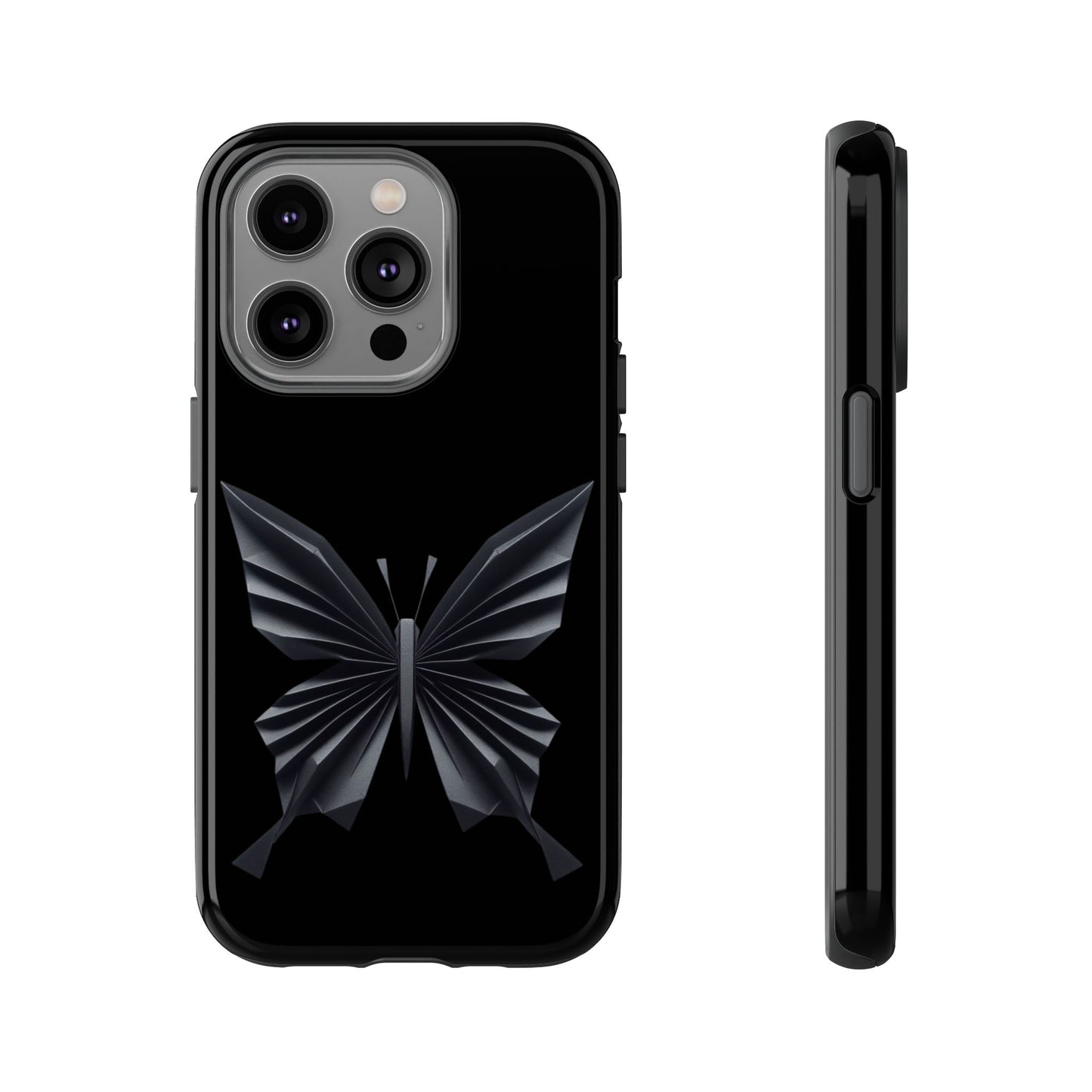 Origami Black Butterfly Tough Cases iPhone/Google/Samsung