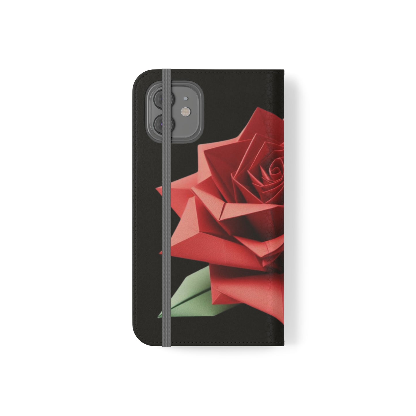 Origami Red Rose Flip Cases iPhone/Samsung