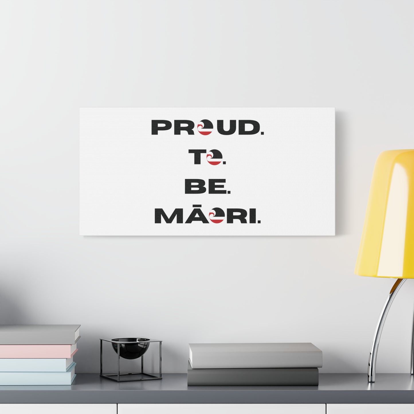 Proud. To. Be. Māori. Classic Canvas - White