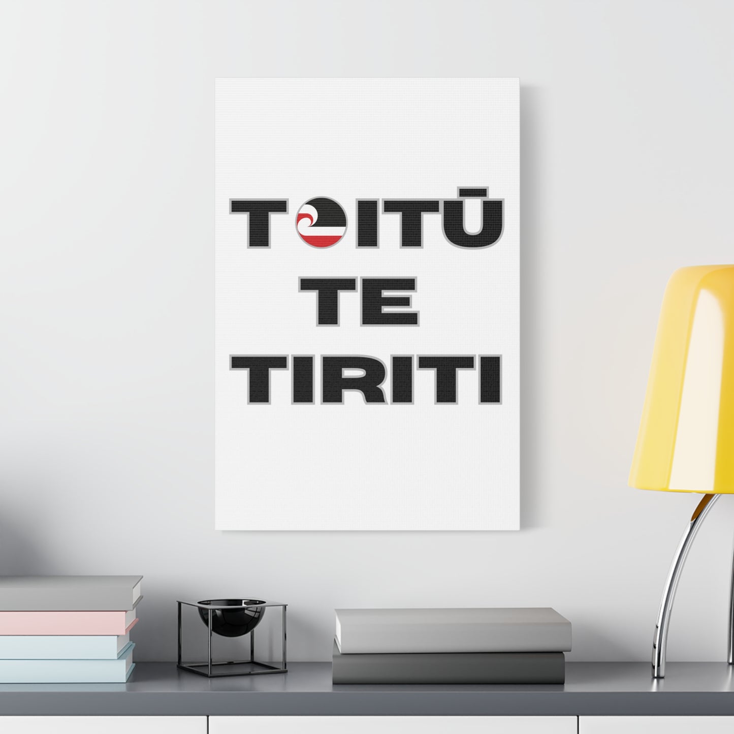 Toitū Te Tiriti Classic Canvas - White