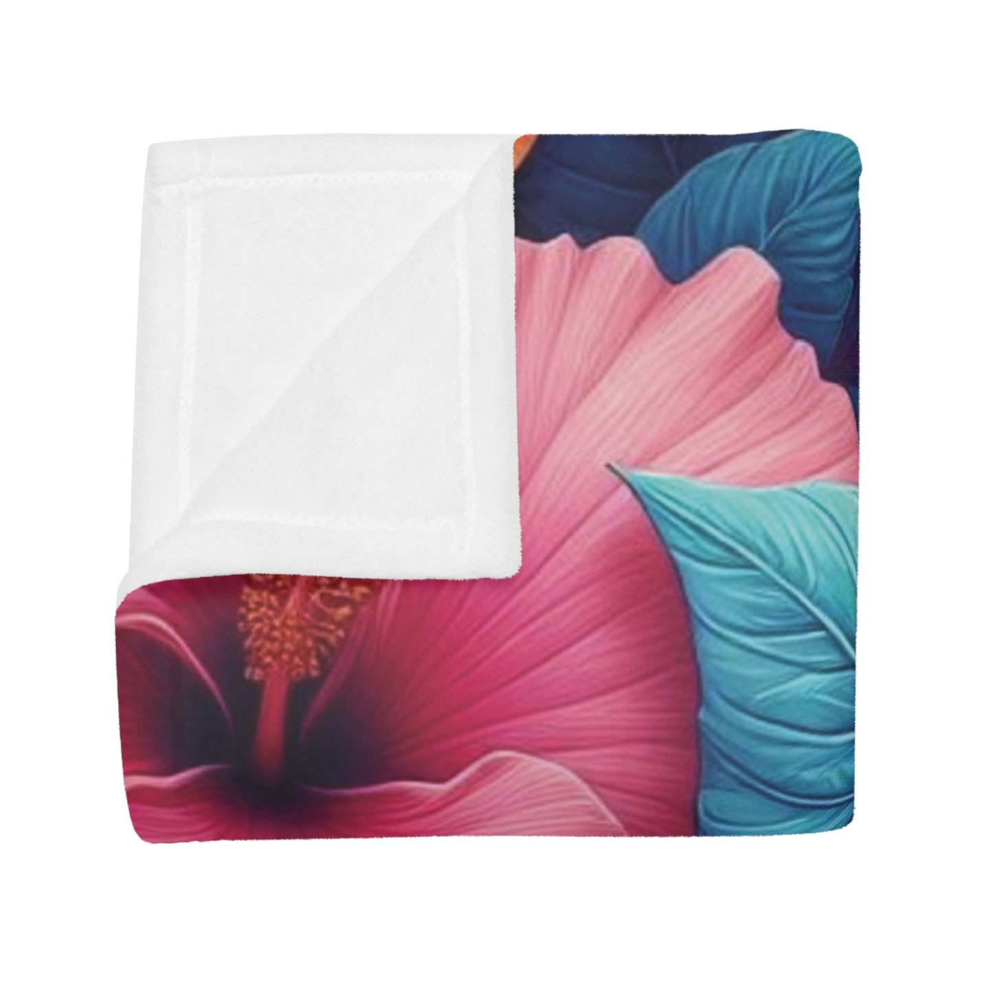 Hibiscus #2 Plush Fleece Blanket