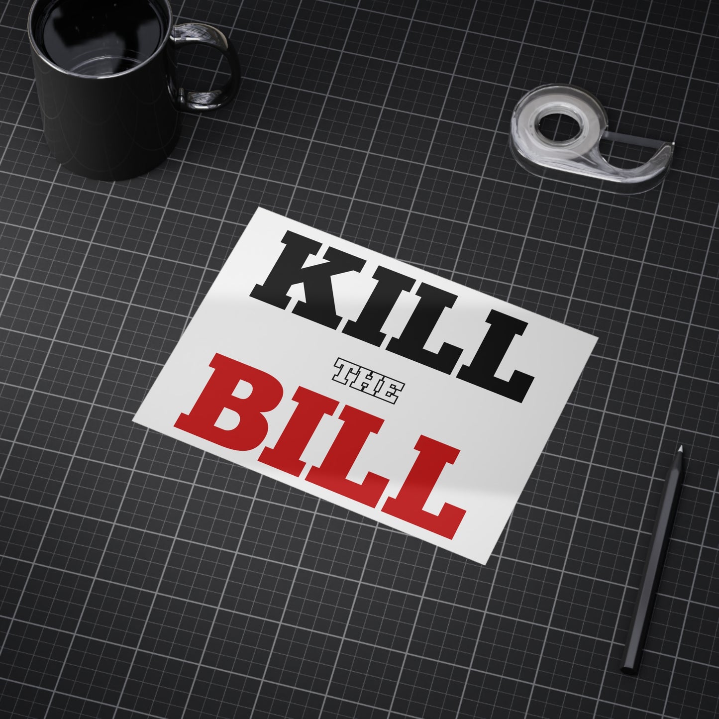 Kill The Bill Unframed Prints - white