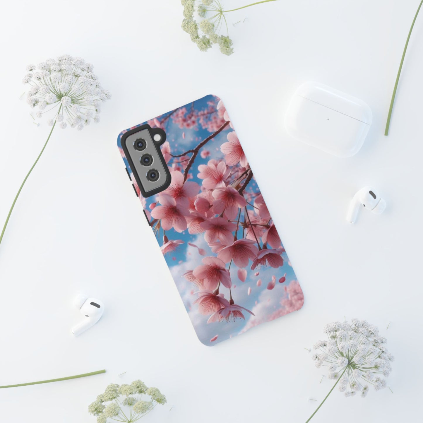 Cherry Blossoms Tough Cases iPhone/Google/Samsung