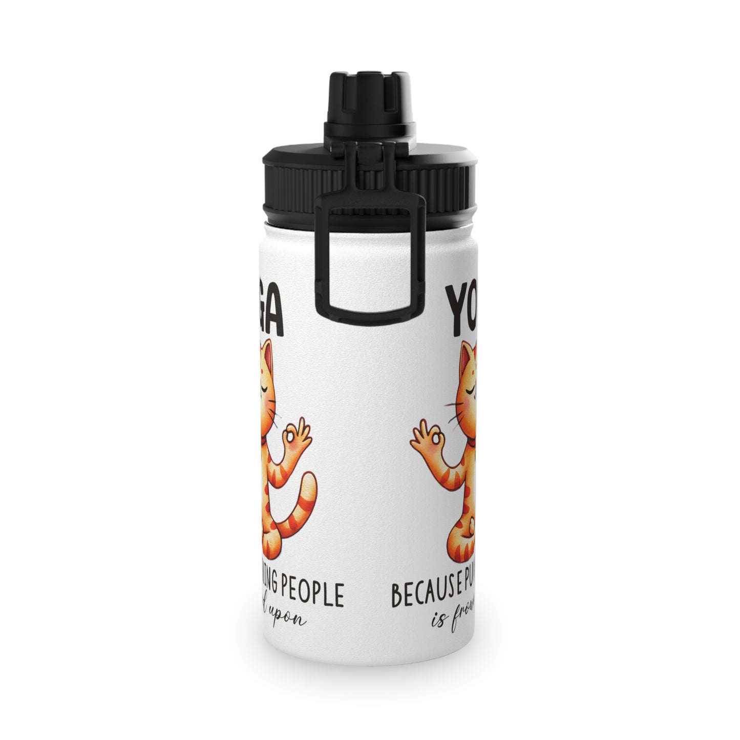 Punching People is Bad Stainless Steel Water Bottle - # Sizes