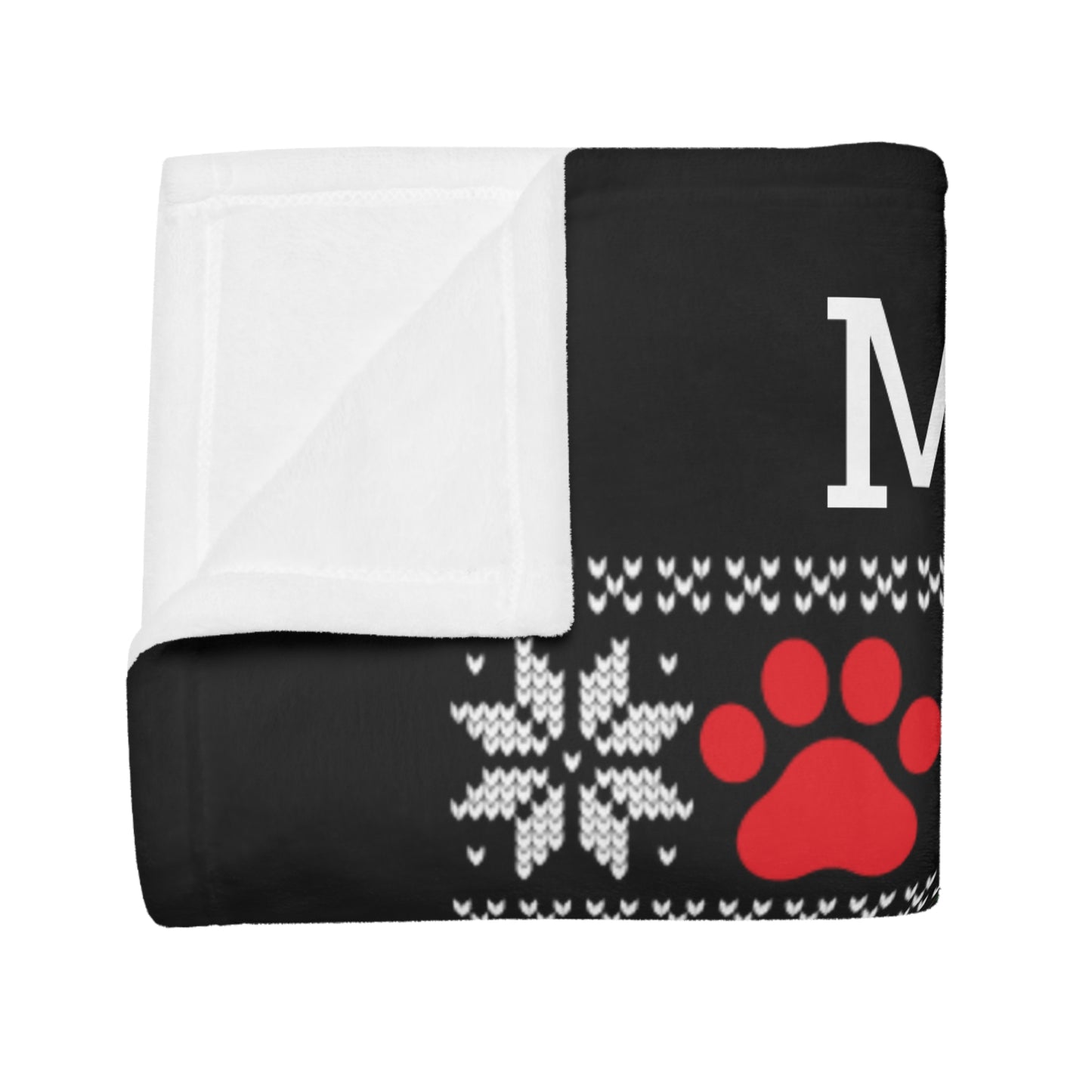 Ugly Christmas Sweater - Meowy Christmas Plush Fleece Blanket