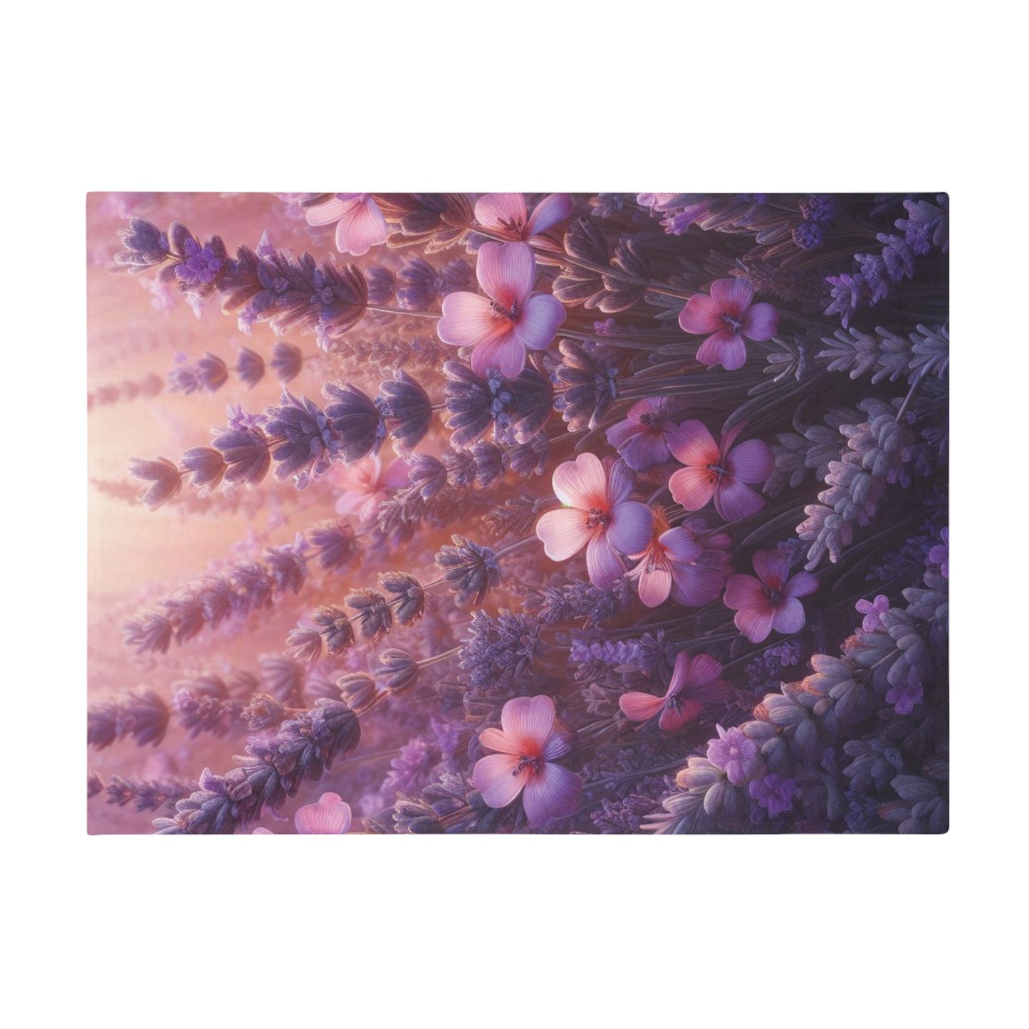 Wild Lavender #3 Plush Fleece Blanket