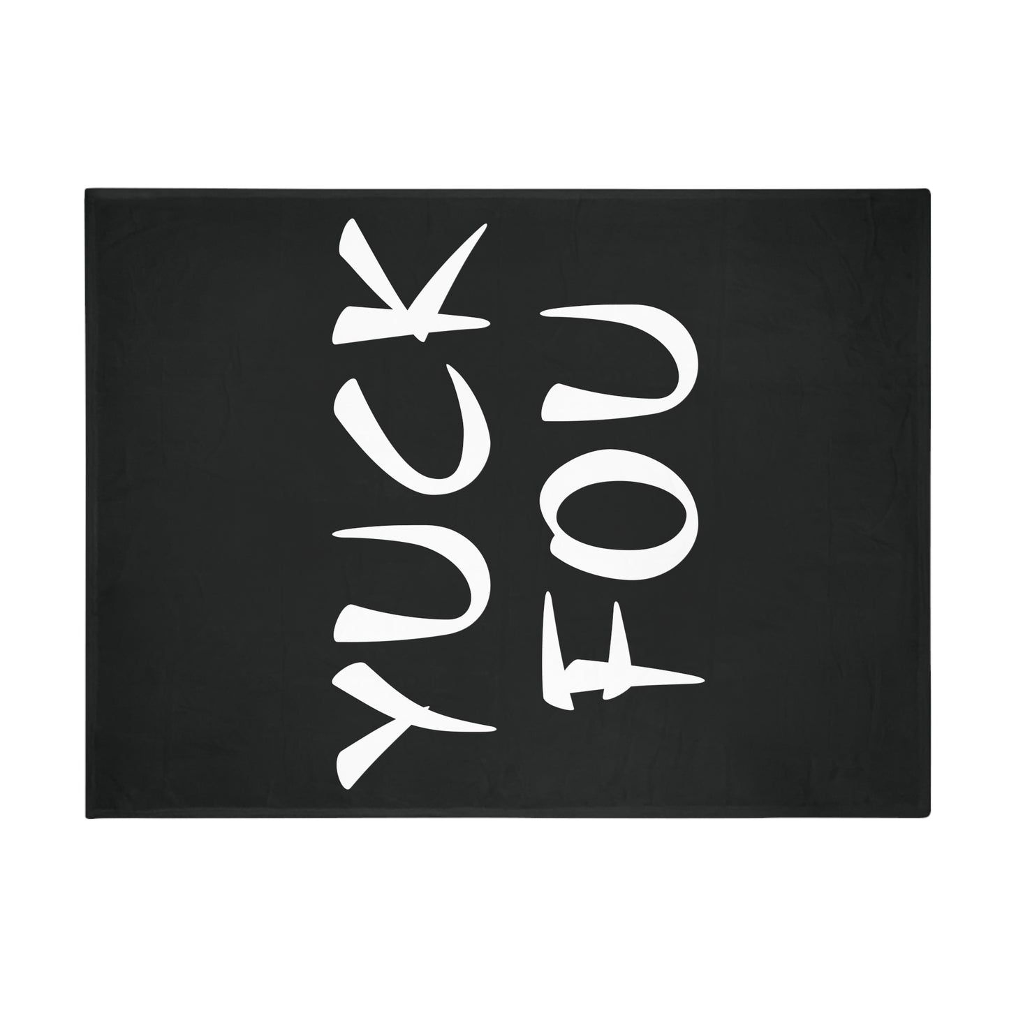 Yuck Fou Plush Fleece Blanket - Black