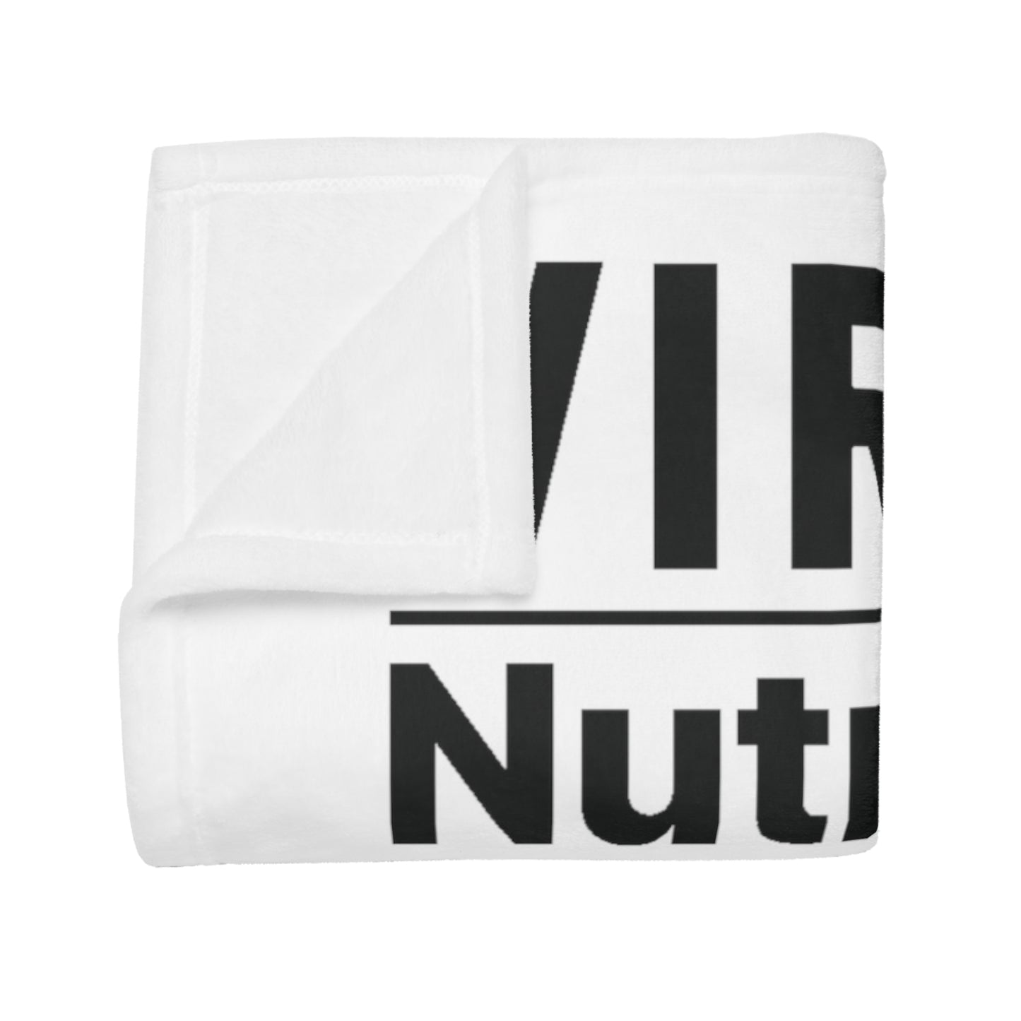 Virgo Nutrition Plush Fleece Blanket - white