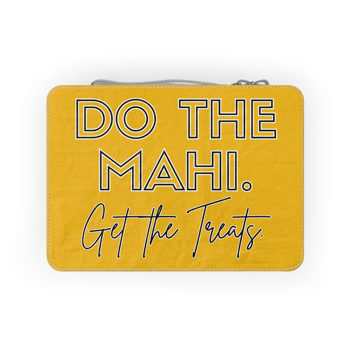 Do The Mahi. Get The Treats. Paper Lunch Bag - yellow