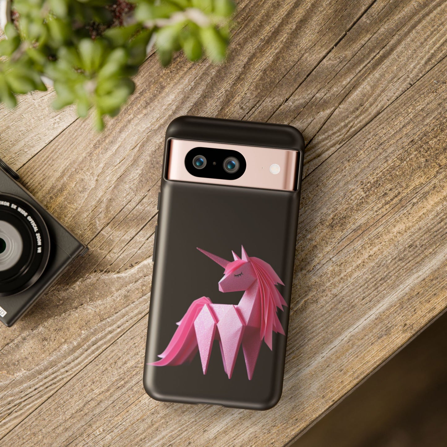 Origami Pink Unicorn Tough Cases iPhone/Google/Samsung