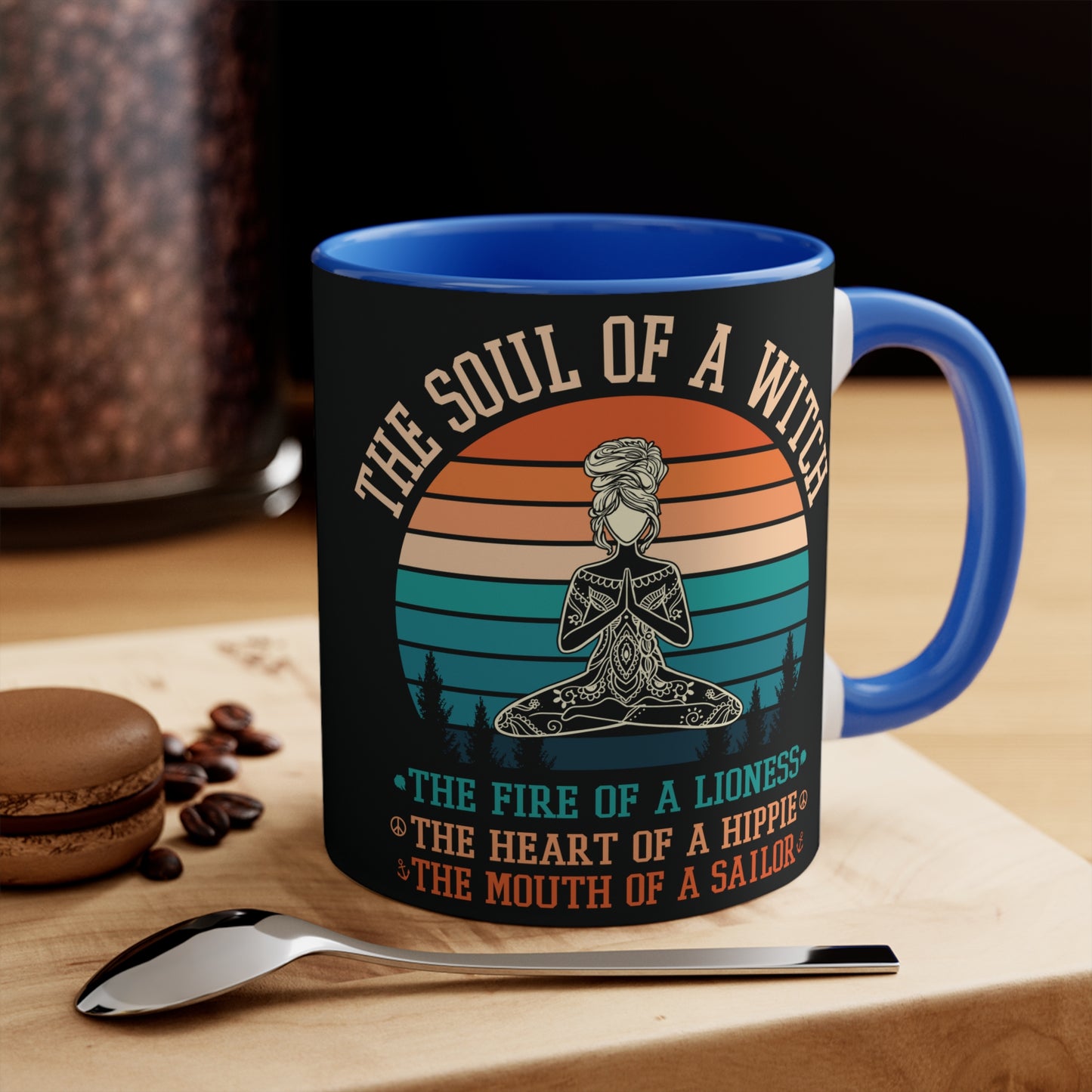 The Soul of a Witch Color Accent Mug 11oz - Zen Meditation Gift