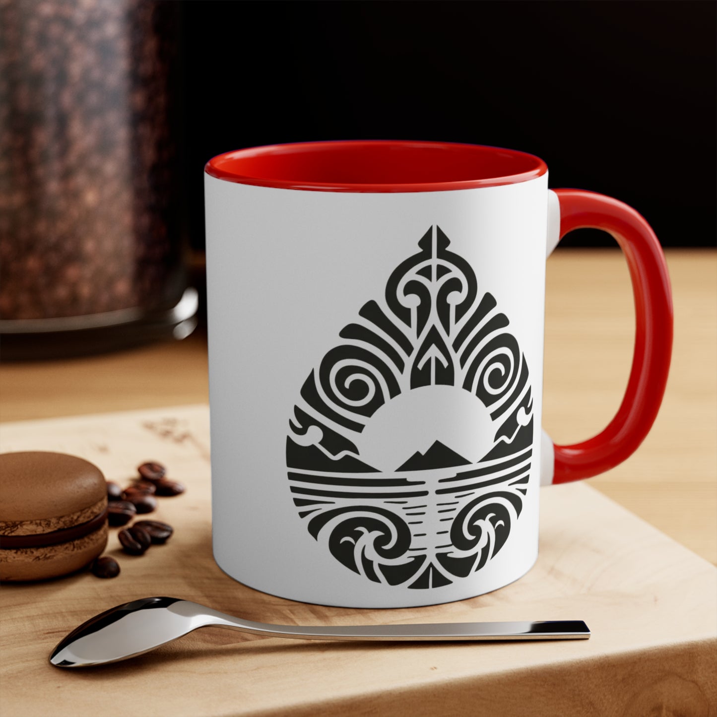 Teardrop Mountain Colorful Accent Mugs, 11oz (330 ml)