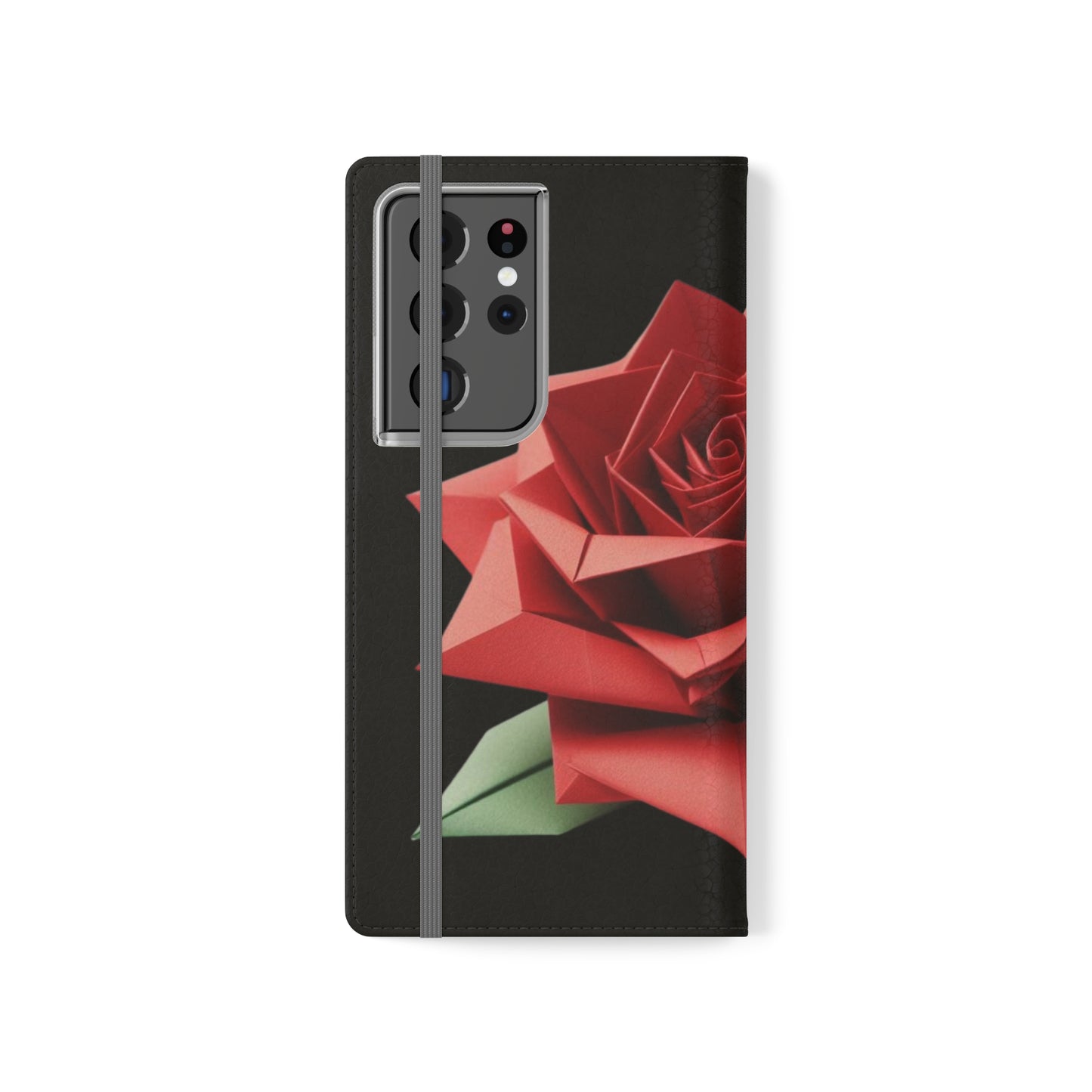 Origami Red Rose Flip Cases iPhone/Samsung