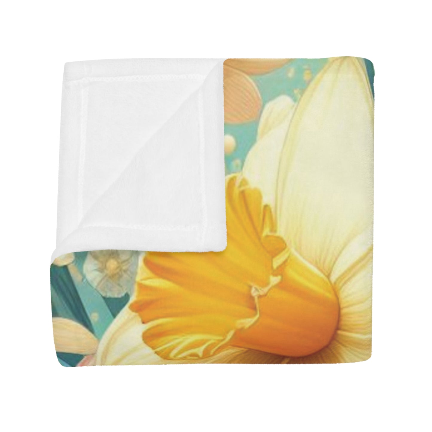 Daffodils #2 Plush Fleece Blanket