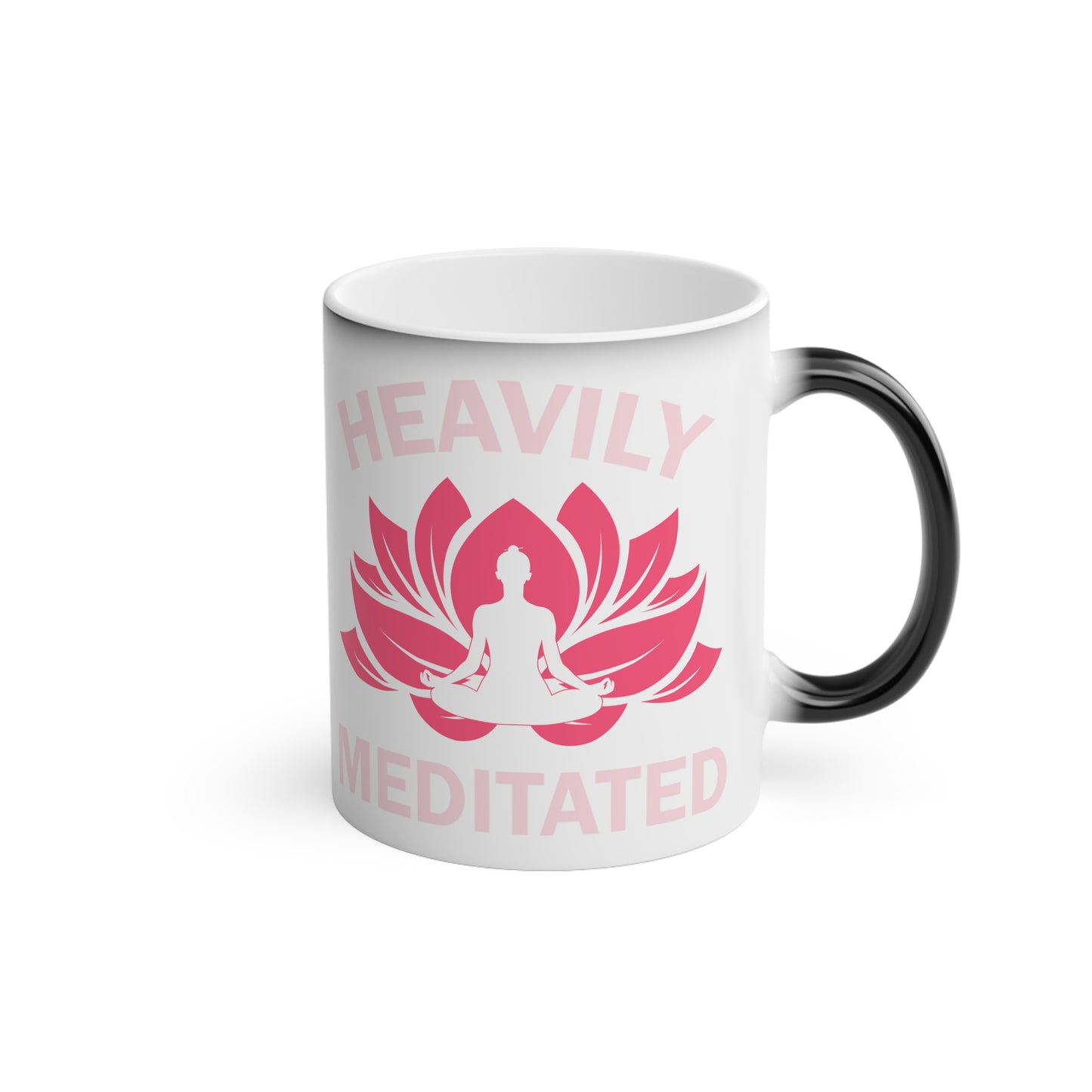 Heavily Meditated Magic Mug - Color Changing Heat Sensitive Cup for Relaxation and Meditation