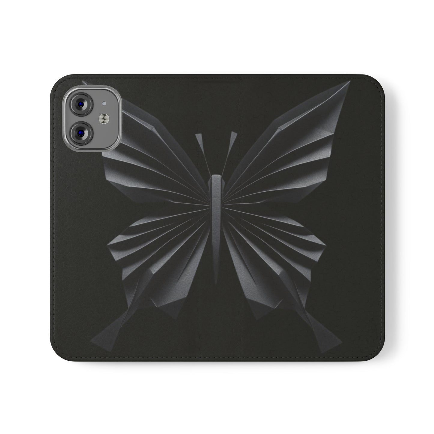 Origami Black Butterfly Flip Cases iPhone/Samsung