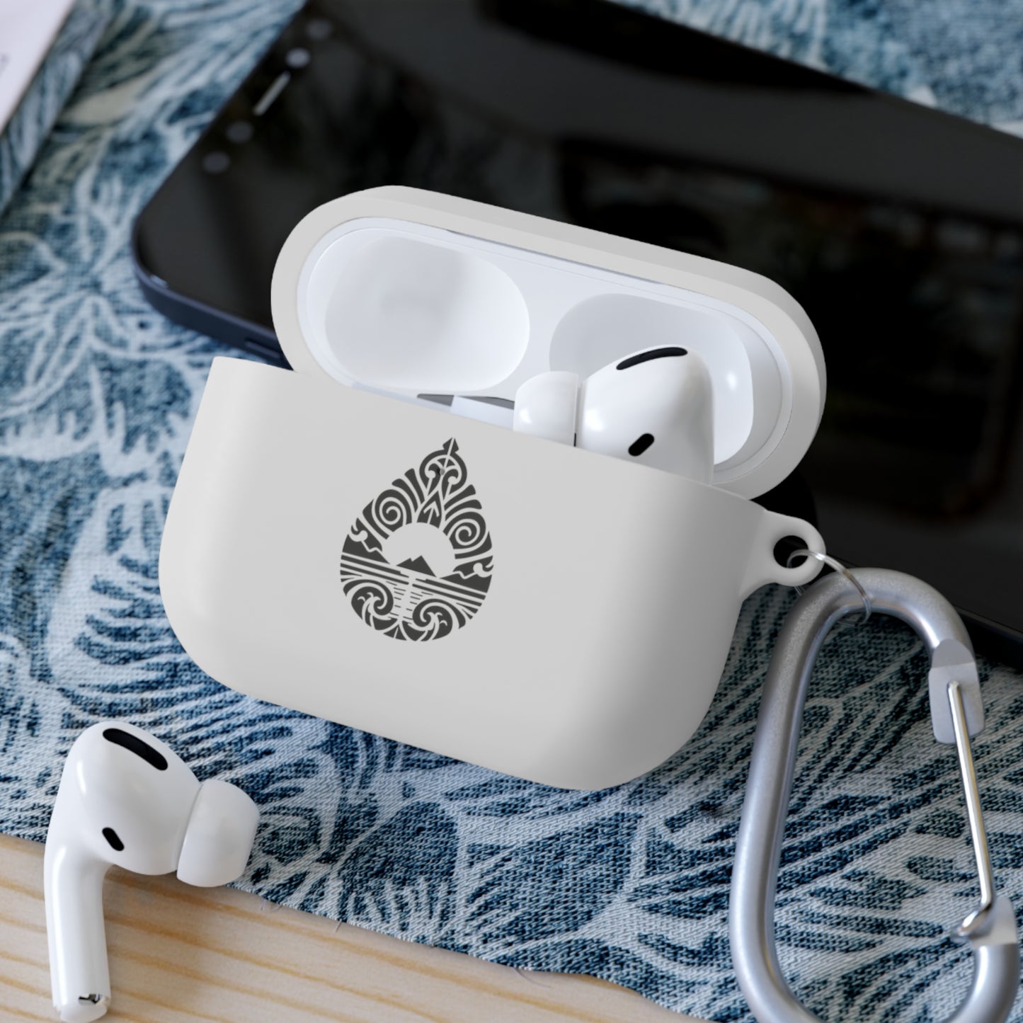 Black Teardrop Mountain AirPods/AirPods Pro Case Cover