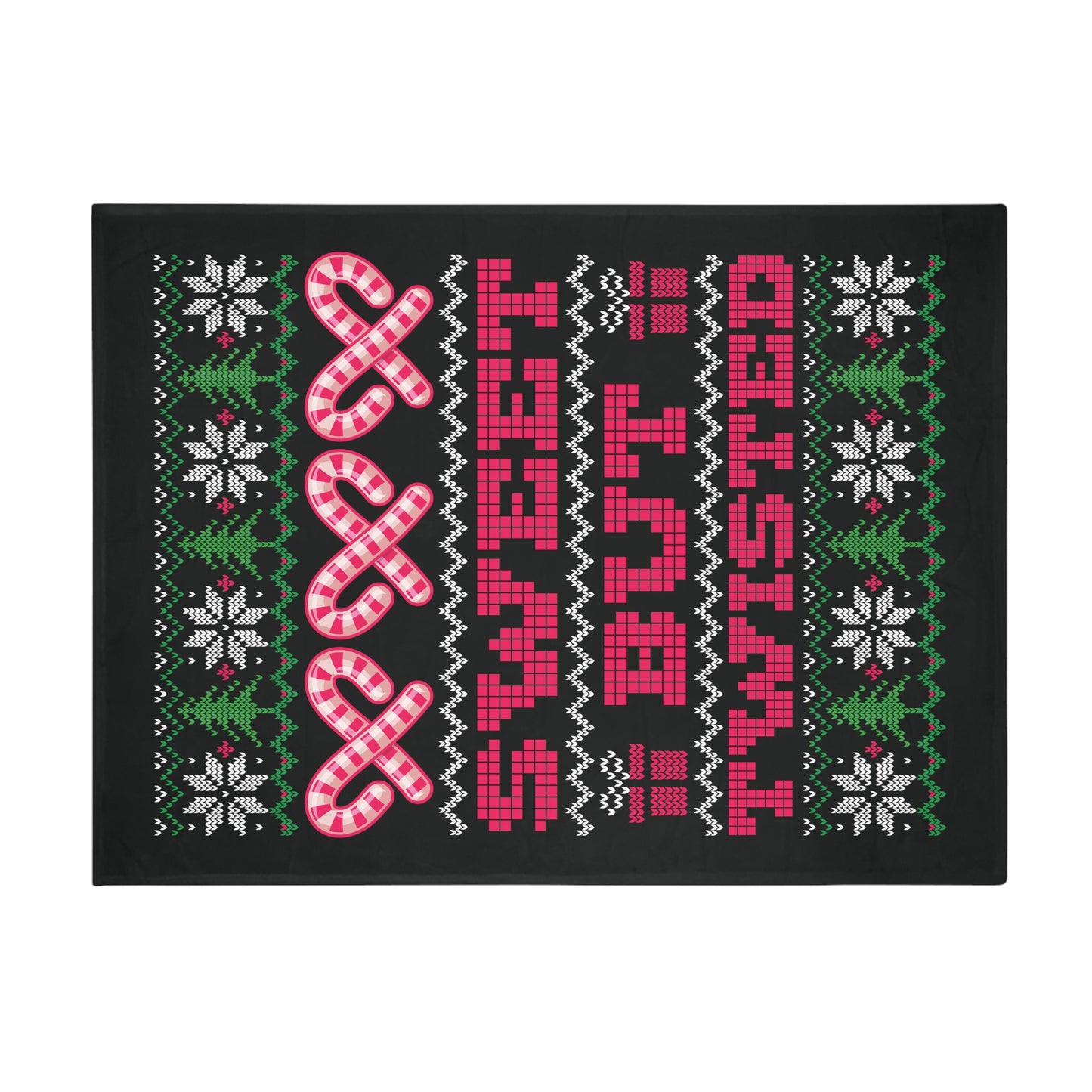 Ugly Christmas Sweater - Sweet But Twisted Plush Fleece Blanket