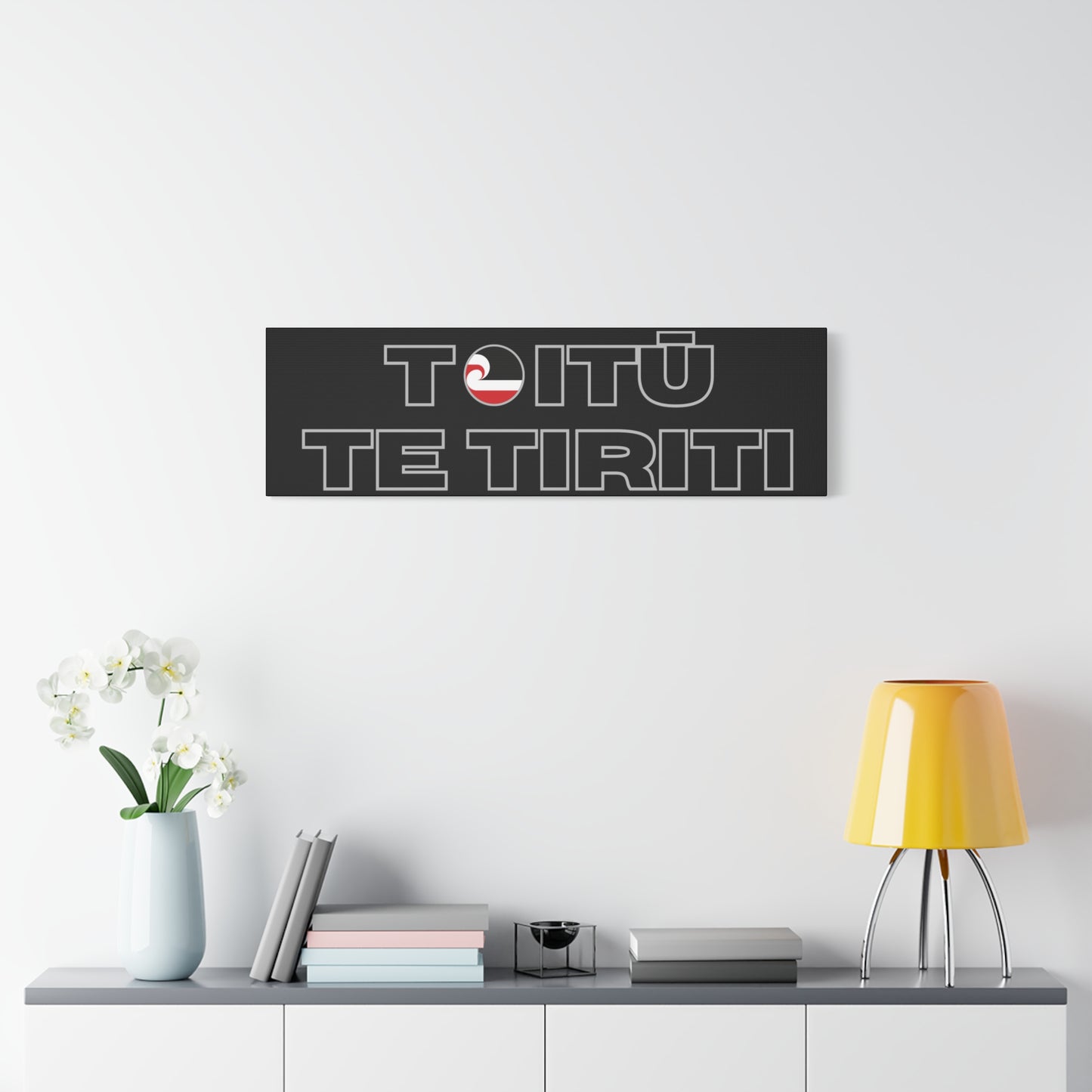 Toitū Te Tiriti Classic Canvas - Black