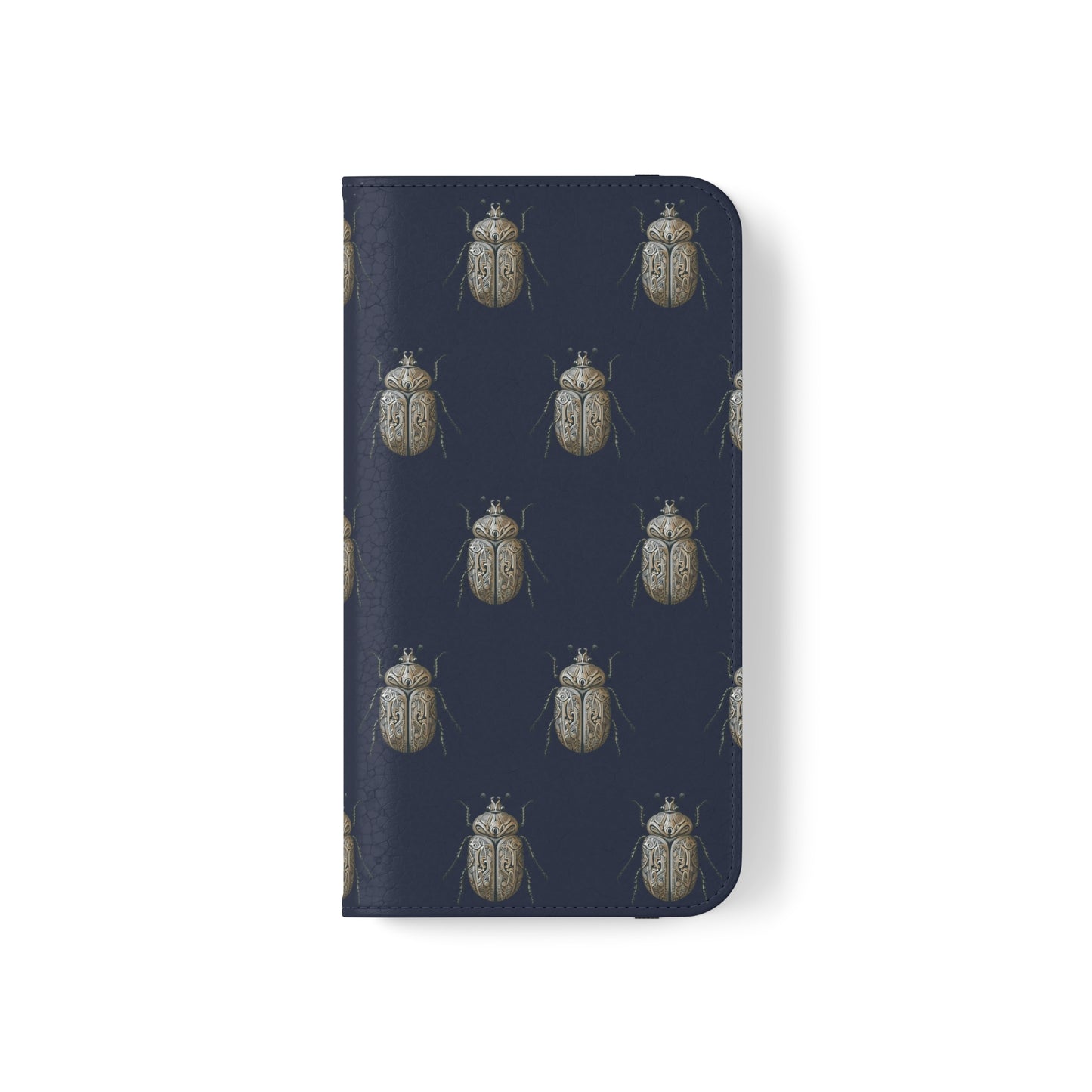 Carved Beetle Flip Cases for iPhone/Samsung - navy