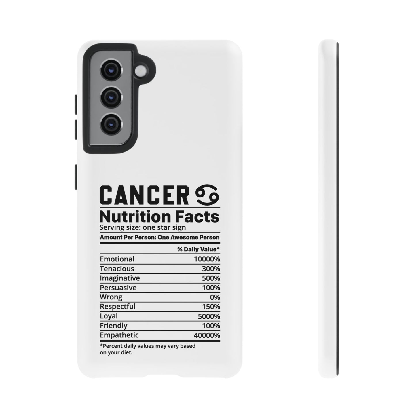 Cancer Nutrition Tough Cases - iPhone/Google/Samsung