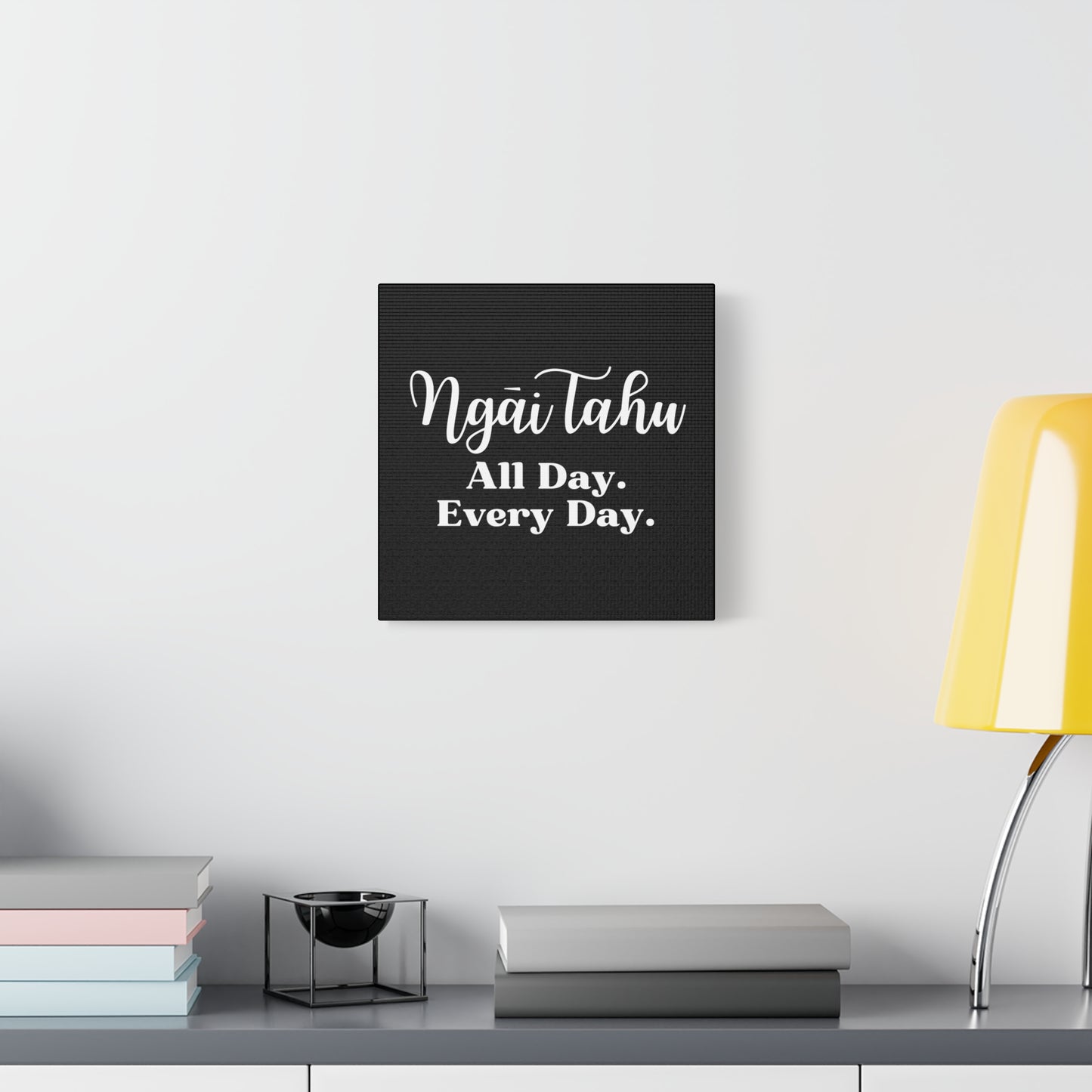 Ngāi Tahu All Day. Every Day. Classic Canvas - Black