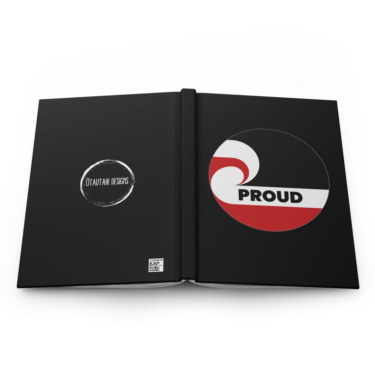 PROUD (circle) Hardcover Journal Matte - black