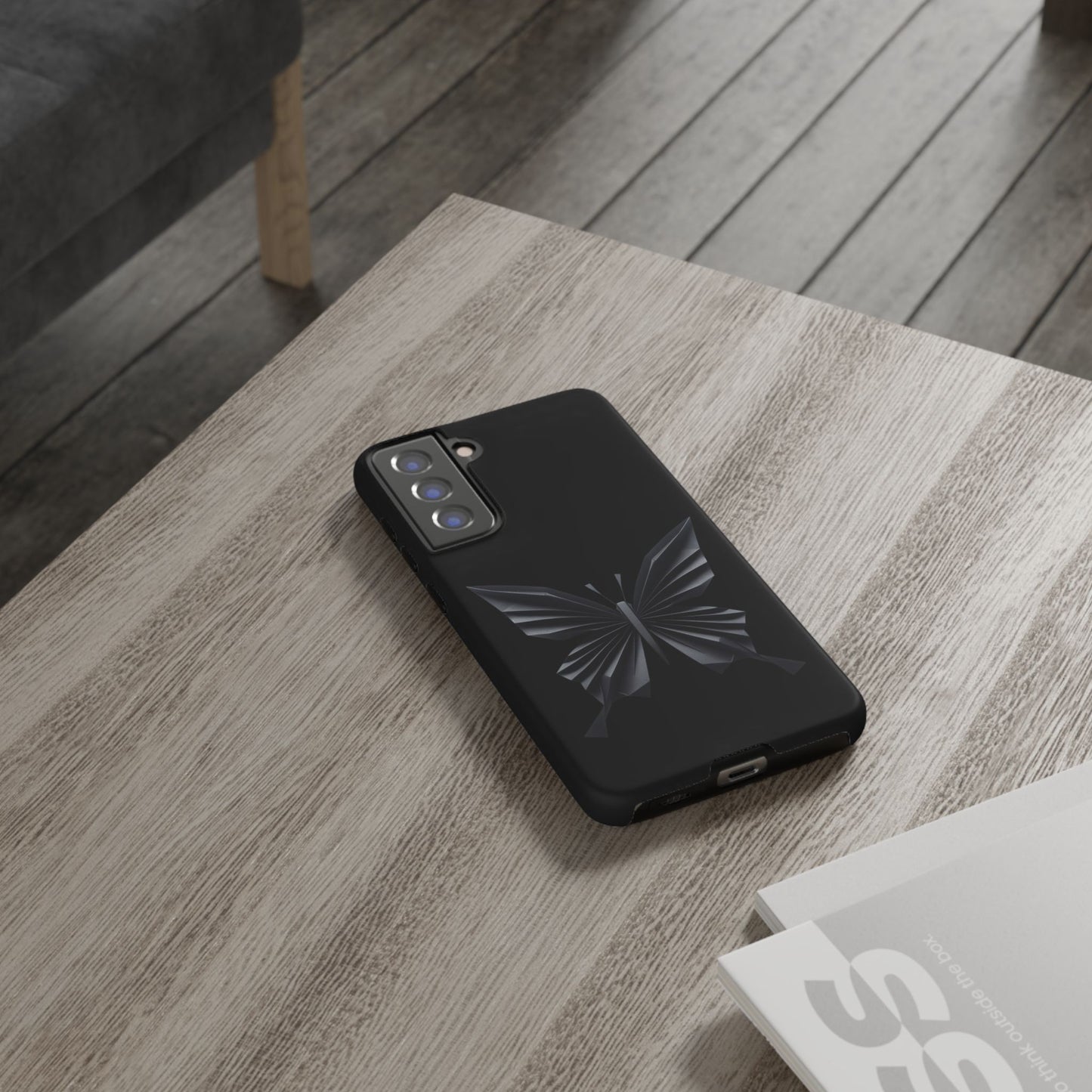 Origami Black Butterfly Tough Cases iPhone/Google/Samsung