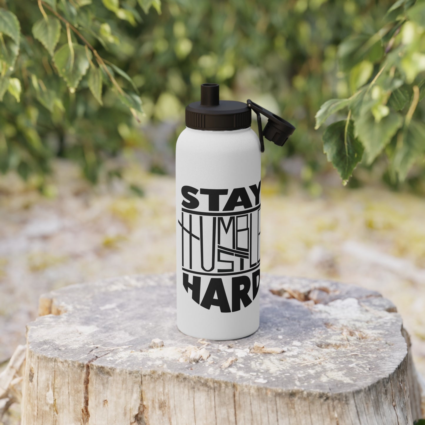 Stay Humble Hustle Hard Stainless Steel Sports Water Bottle - 3 sizes