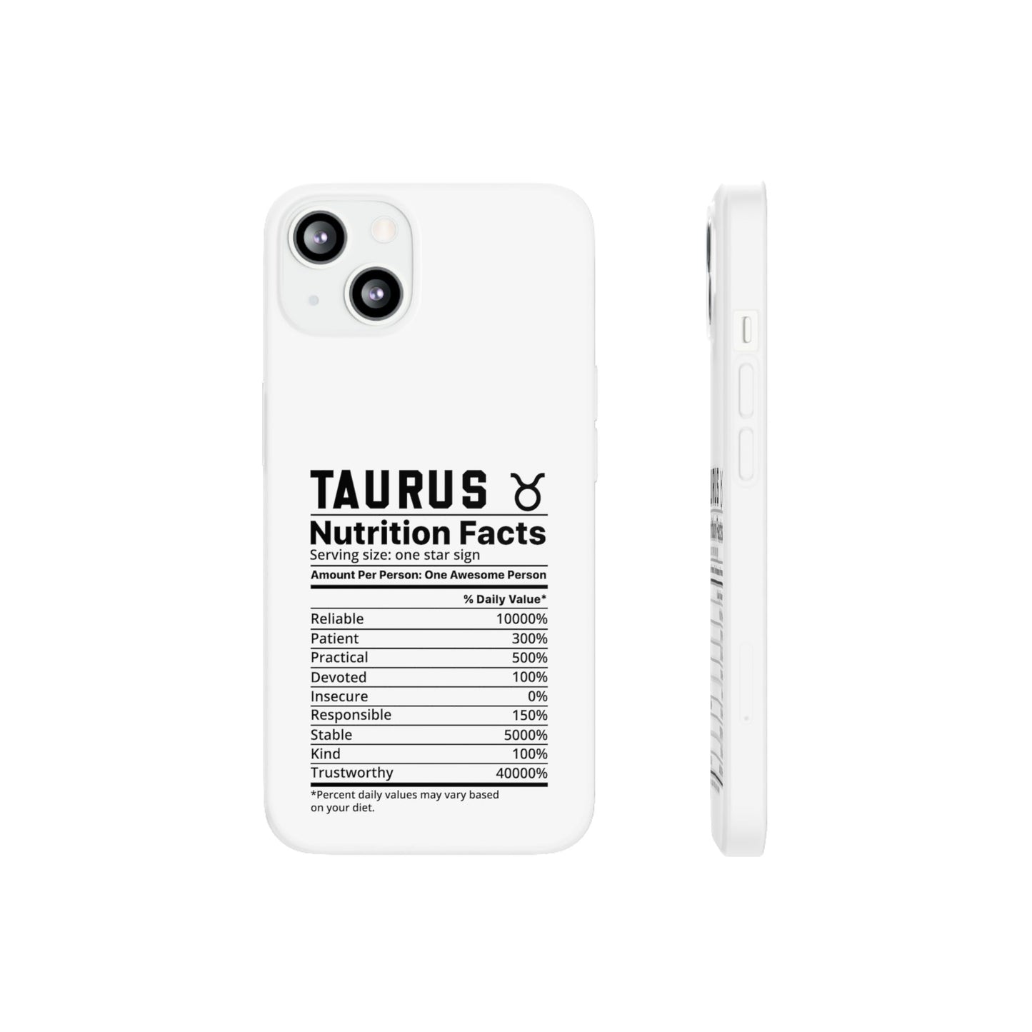 Taurus Nutrition Flexi Cases iPhone/Samsung with Gift Wrapping Option