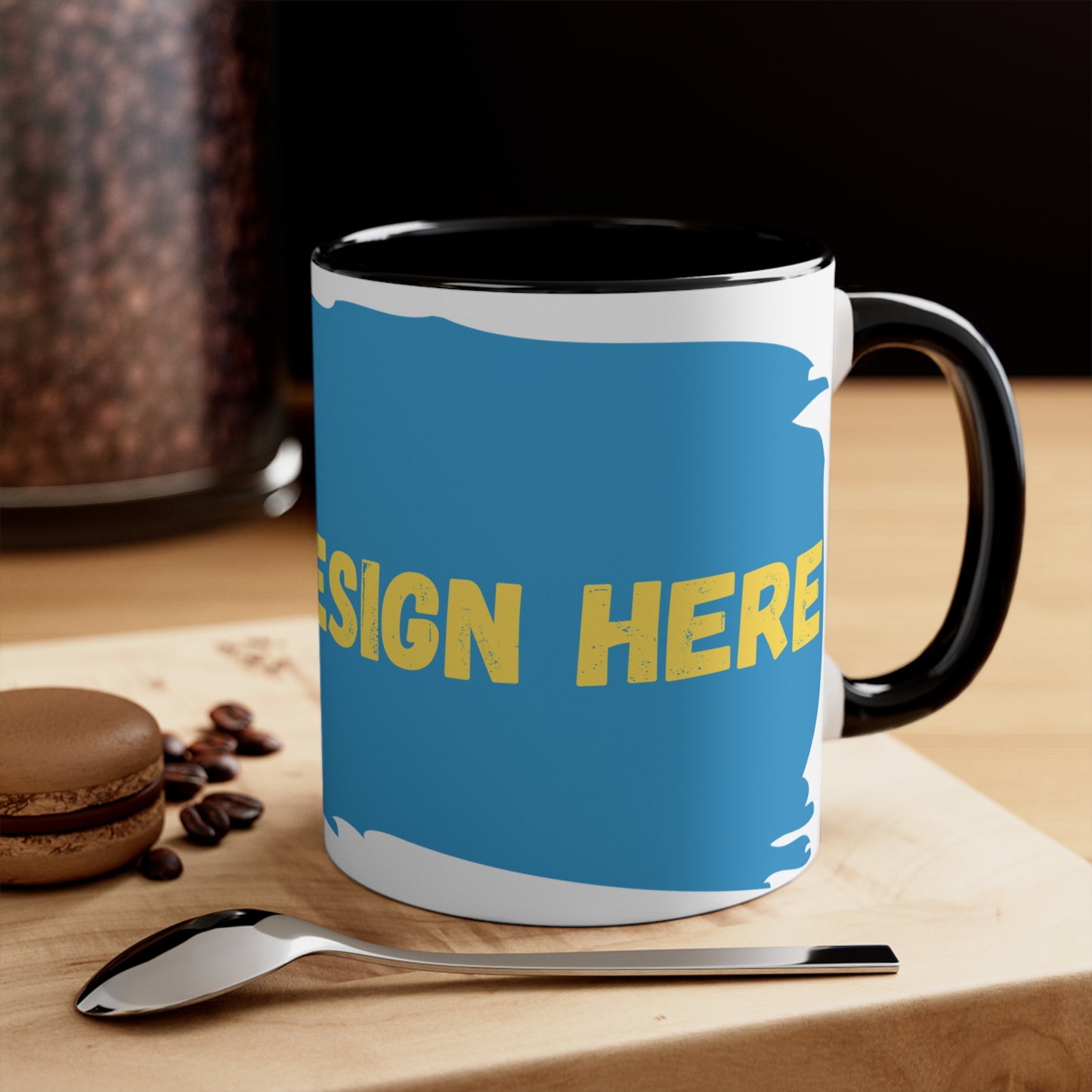 Customisable Colorful Accent Mugs, 11oz