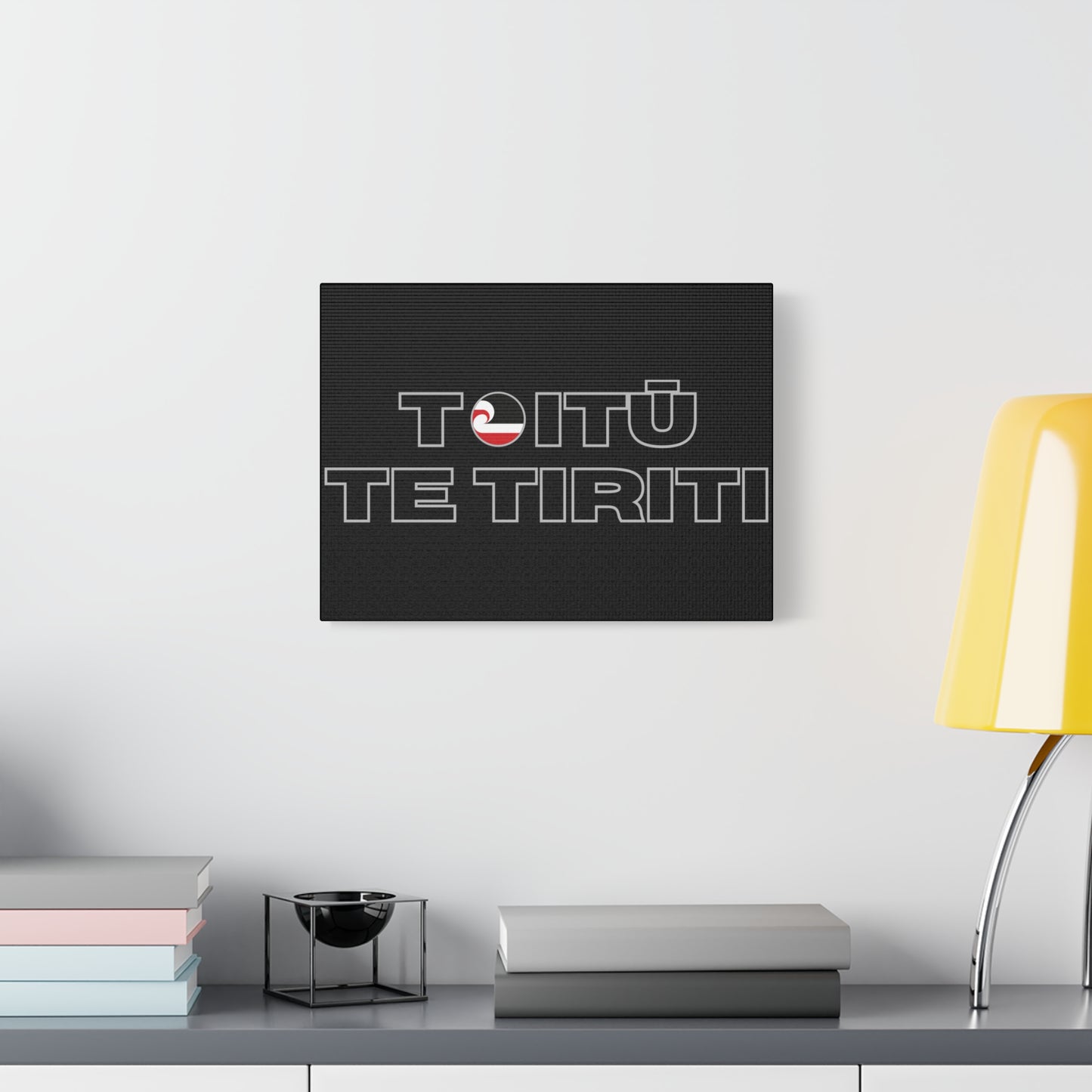 Toitū Te Tiriti Classic Canvas - Black