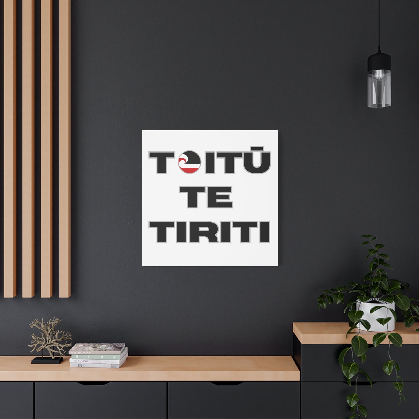 Toitū Te Tiriti Classic Canvas - White