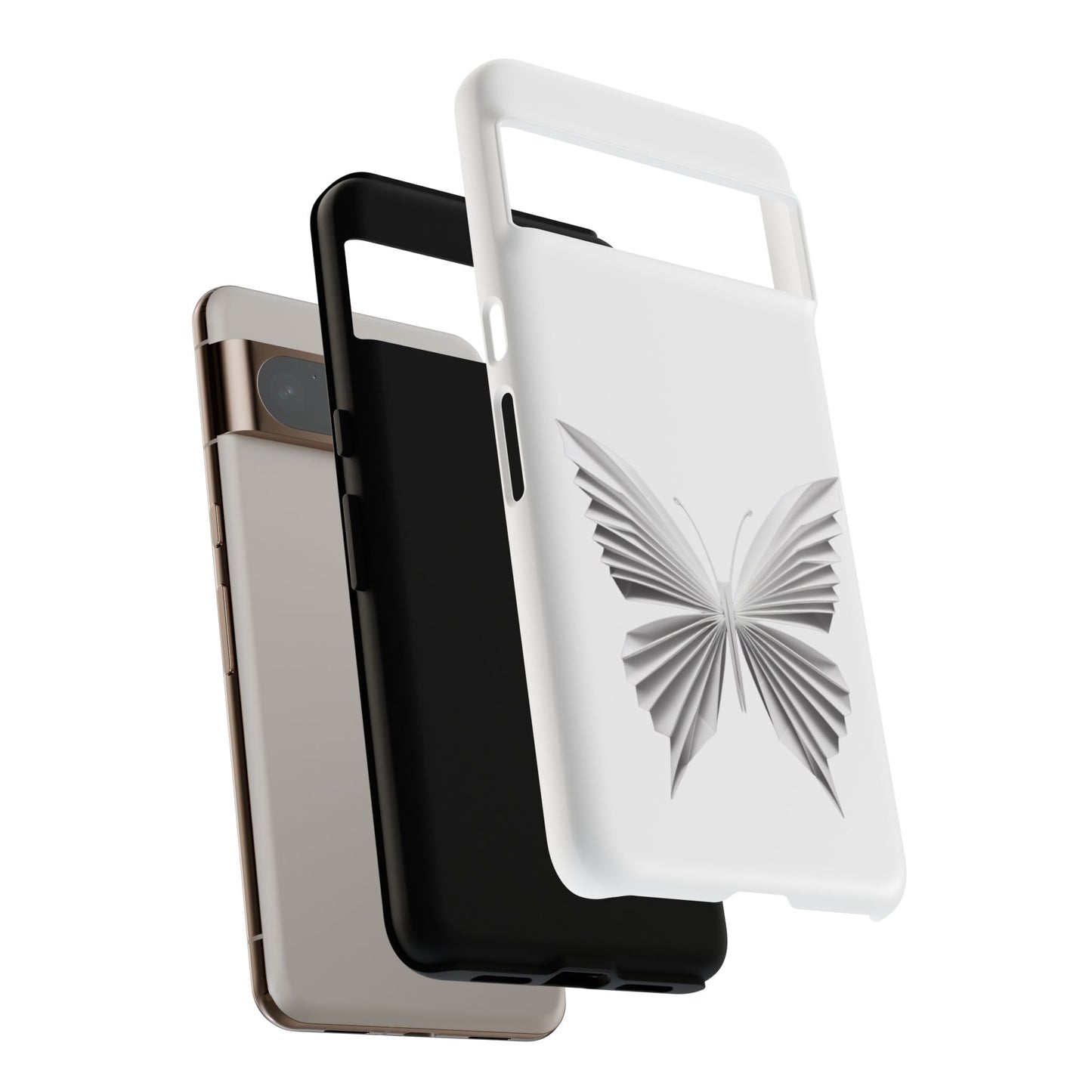 Origami White Butterfly Tough Cases iPhone/Google/Samsung