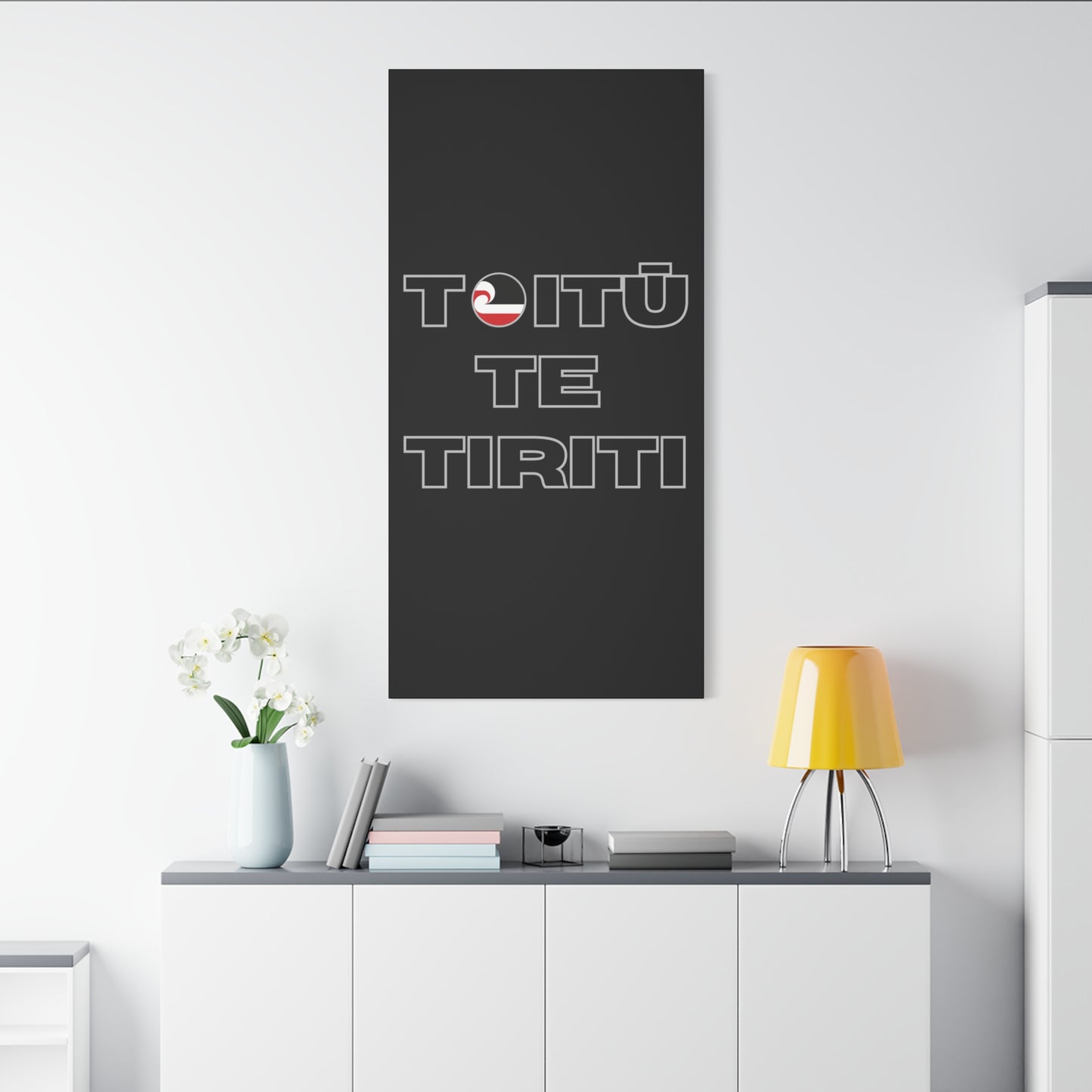 Toitū Te Tiriti Classic Canvas - Black