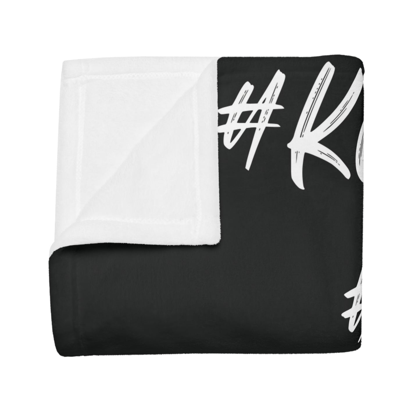 #Kotahitanga #Unity Plush Fleece Blanket - black