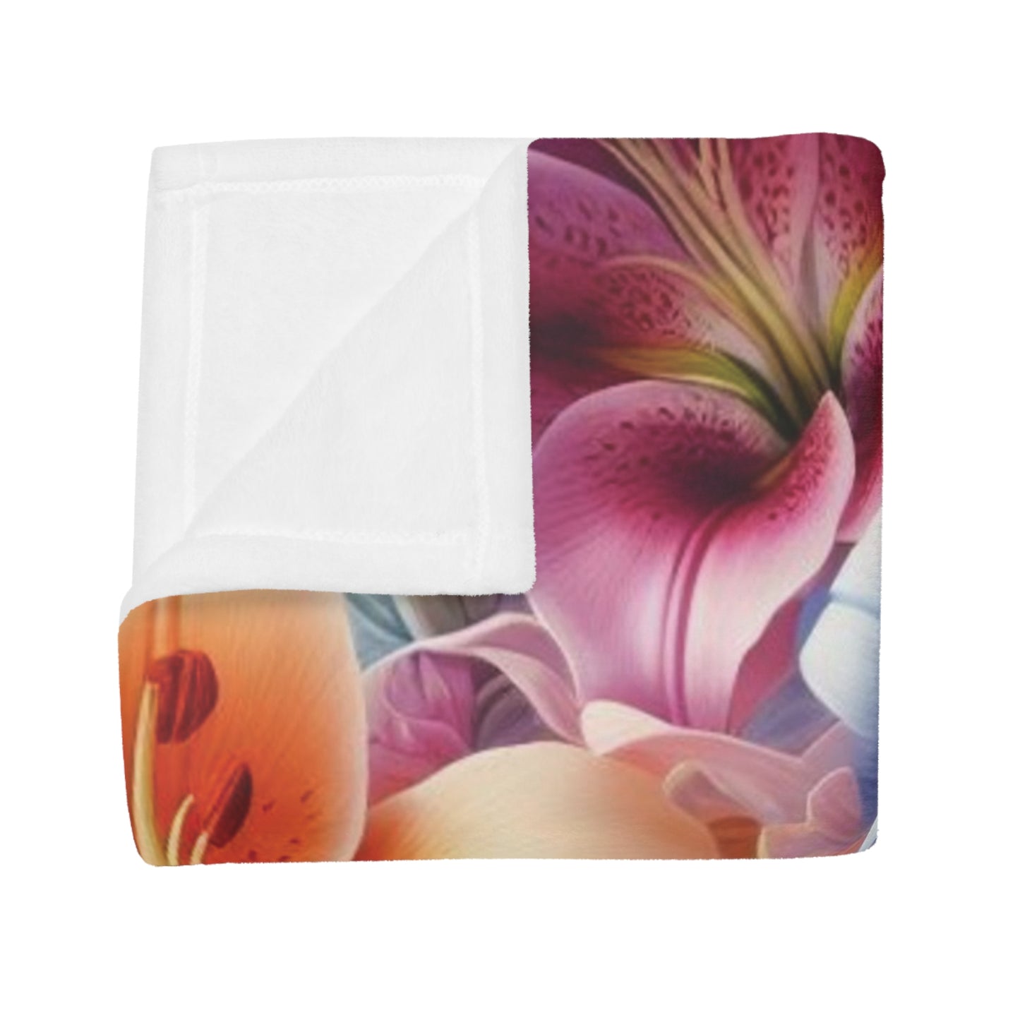 Lillies Plush Fleece Blanket