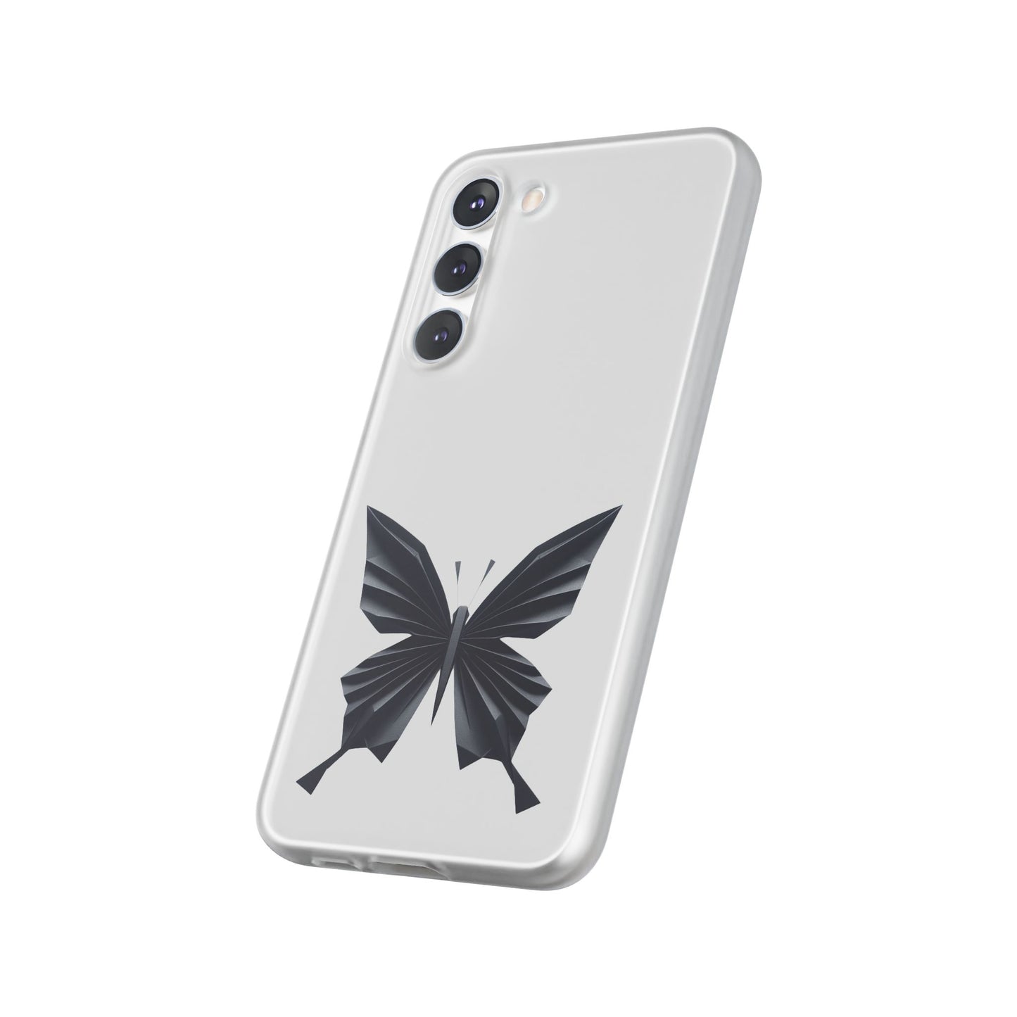 Origami Black Butterfly Flexi Cases