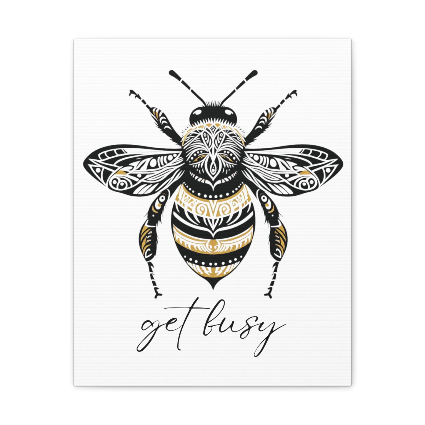 Get Busy Bee Classic Canvas - White