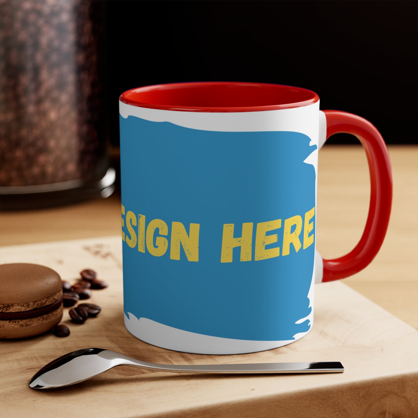 Customisable Colorful Accent Mugs, 11oz