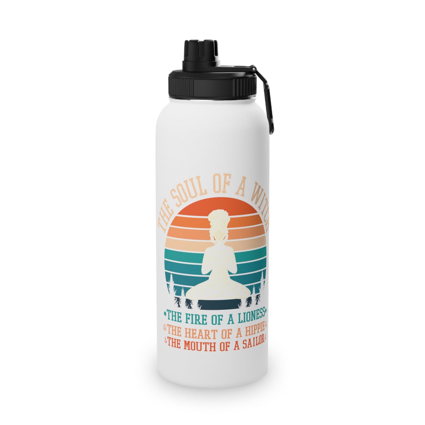 The Soul of a Witch Stainless Steel Water Bottle - # Sizes