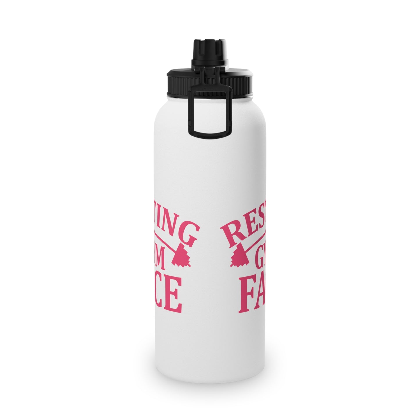 Resting Gym Face Stainless Steel Sports Water Bottle - 3 sizes