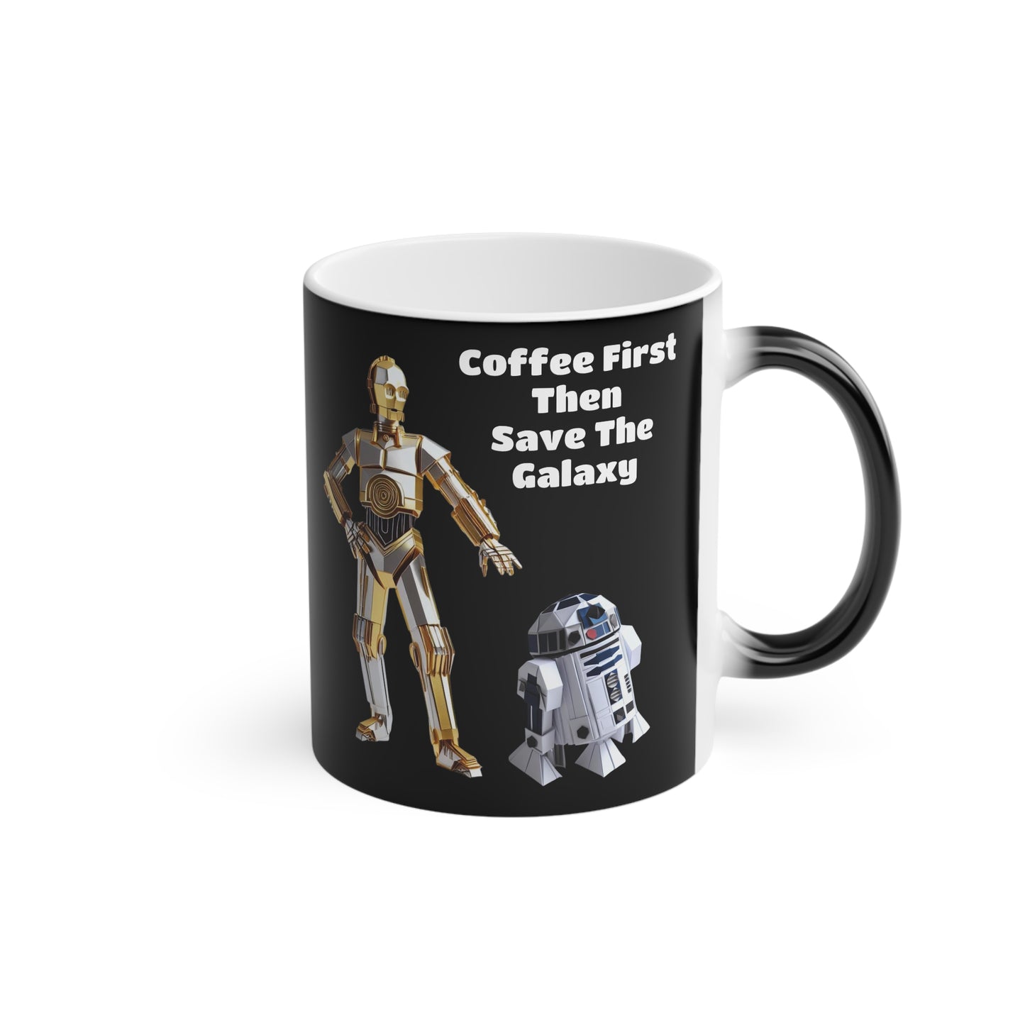 Origami C3PO & R2D2 Magic Mug