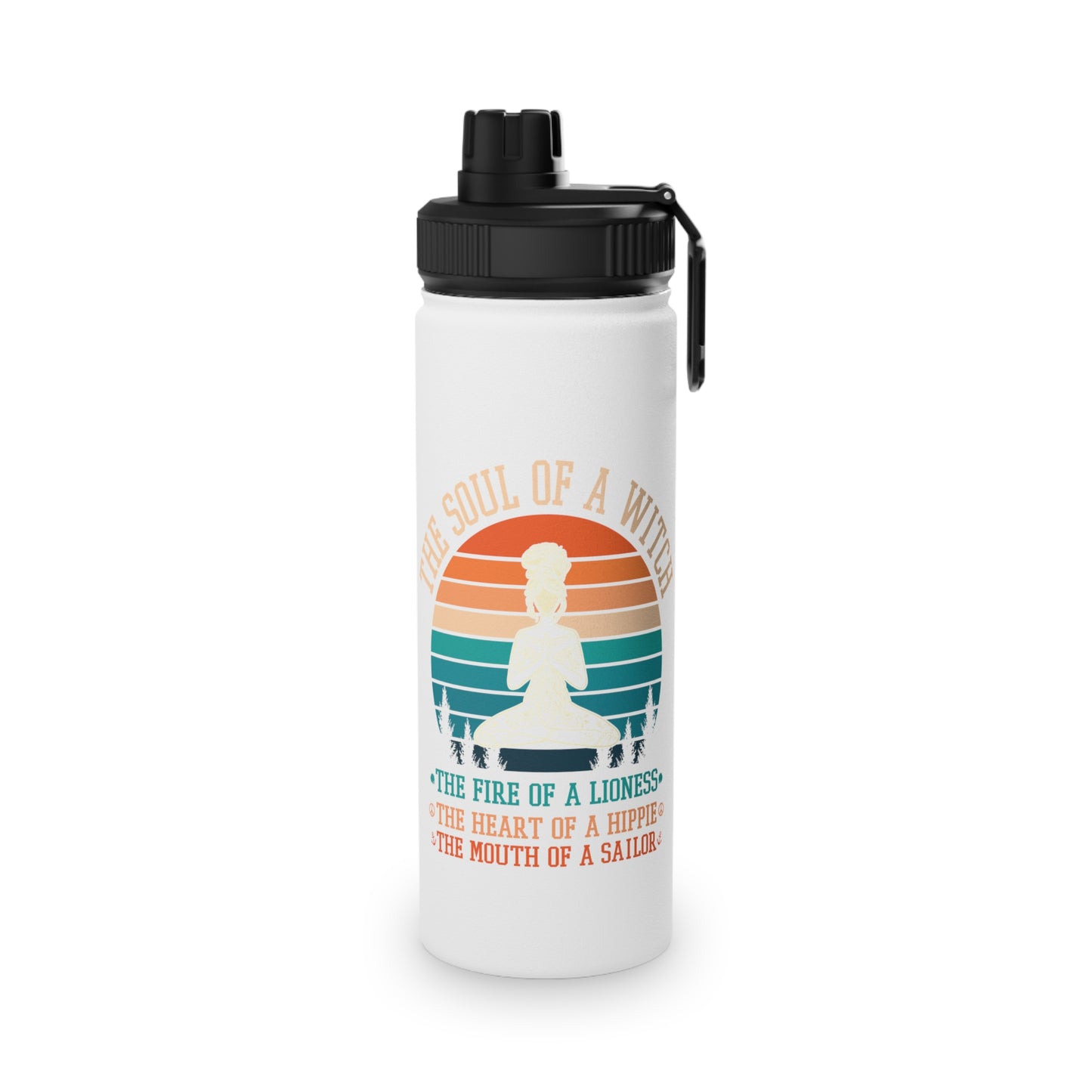 The Soul of a Witch Stainless Steel Water Bottle - # Sizes