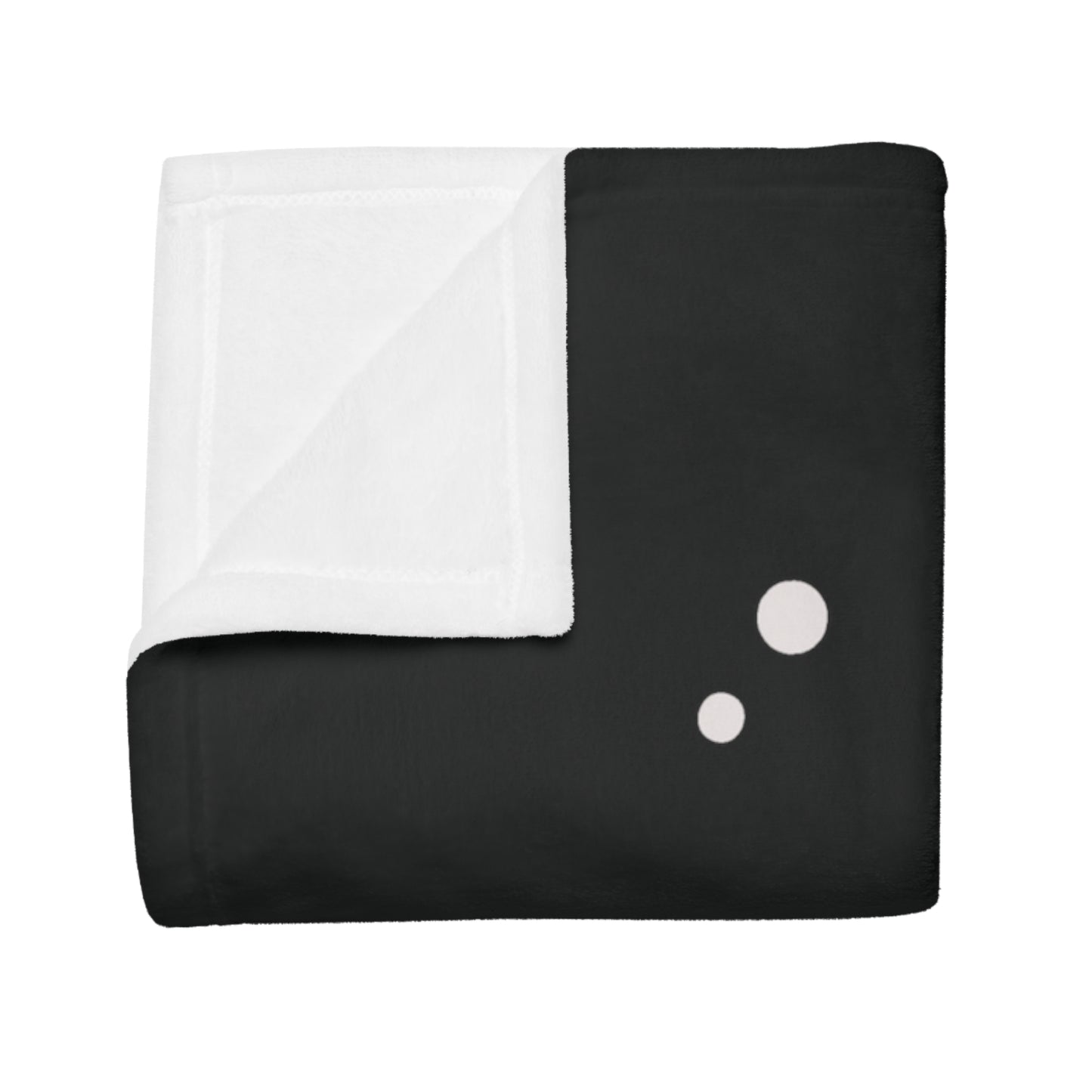 Virgo Star Map Plush Fleece Blanket - black