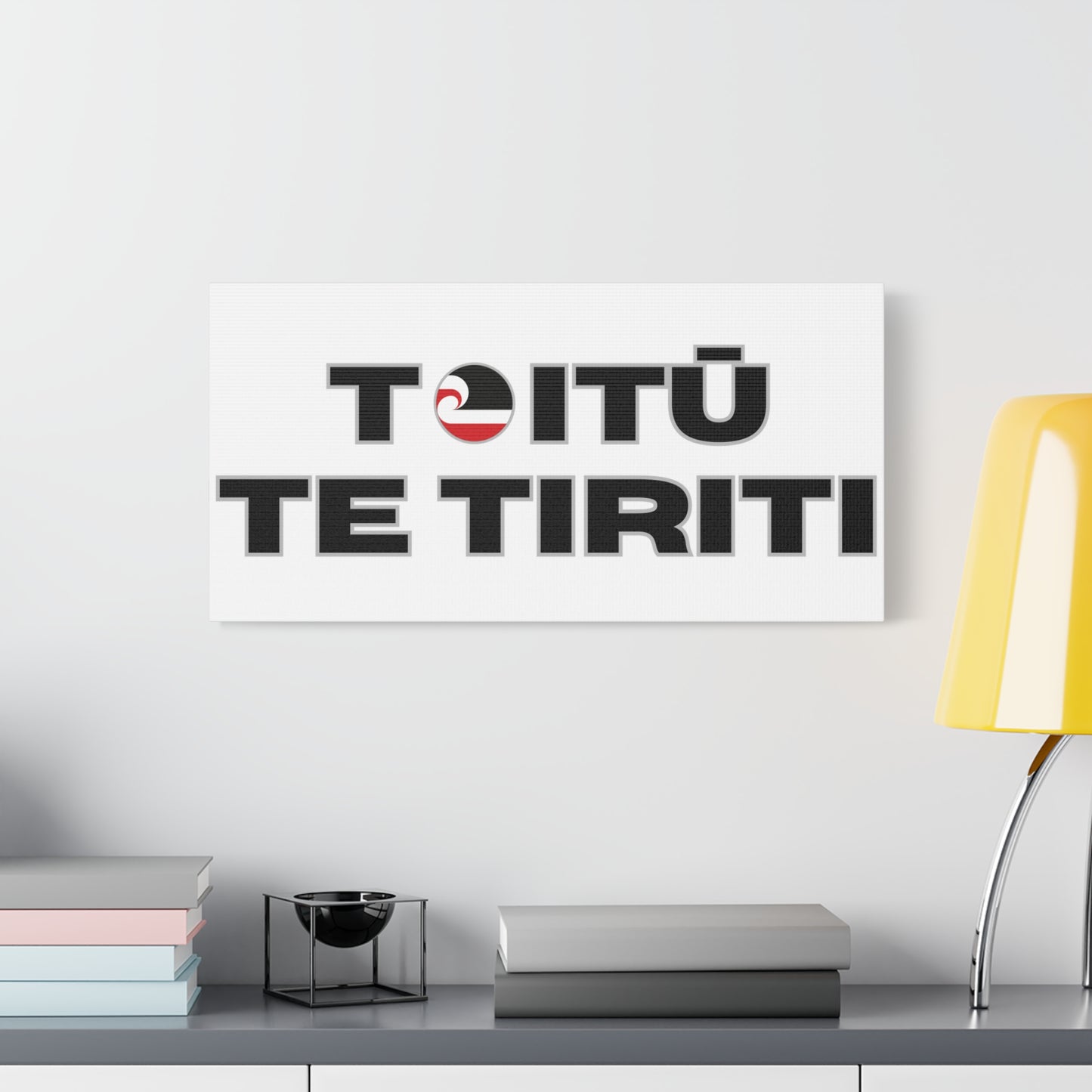 Toitū Te Tiriti Classic Canvas - White