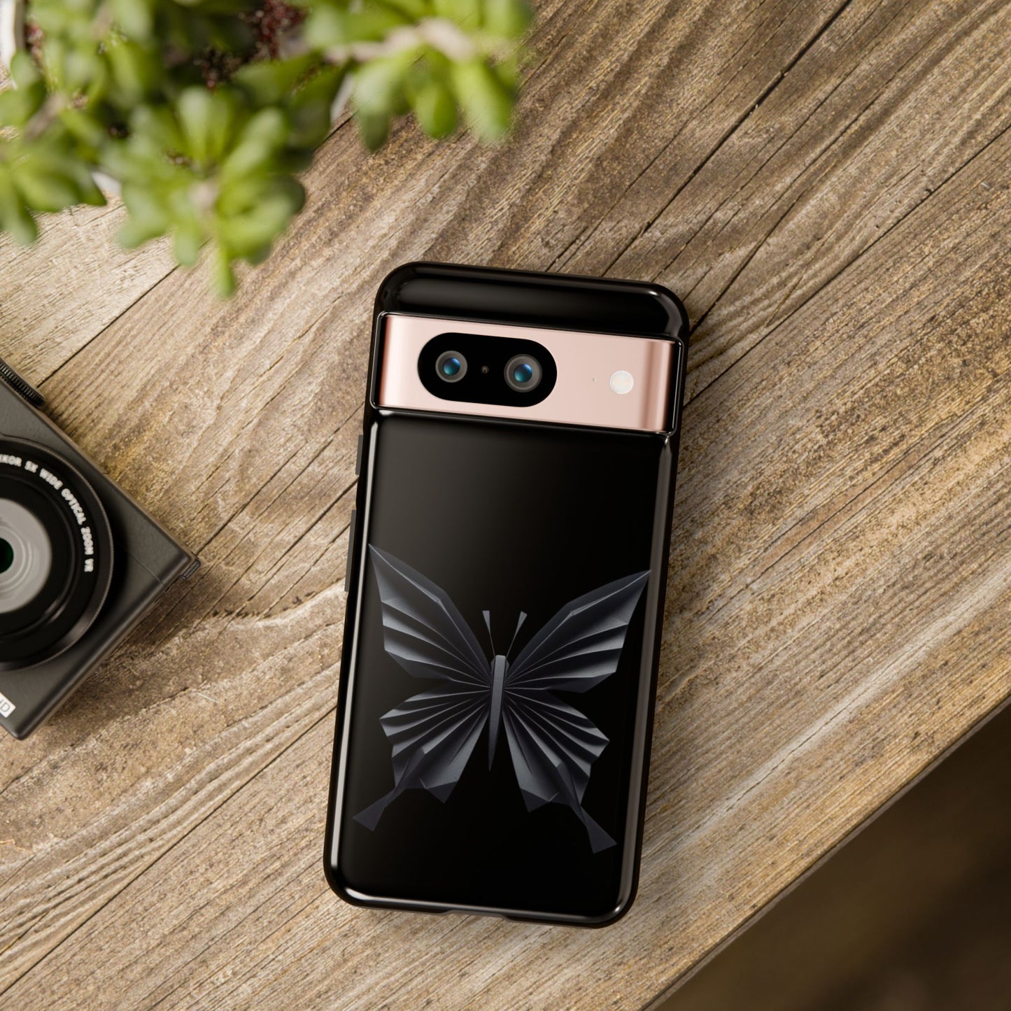 Origami Black Butterfly Tough Cases iPhone/Google/Samsung