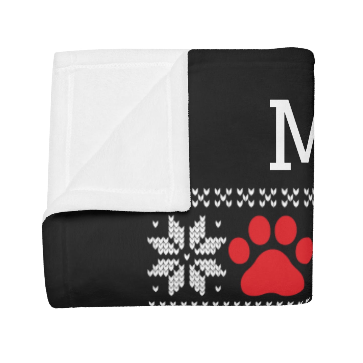 Ugly Christmas Sweater - Meowy Christmas Plush Fleece Blanket