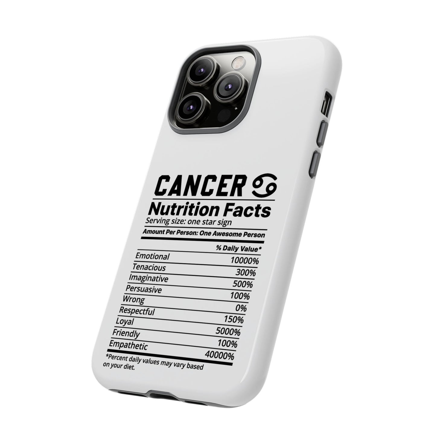 Cancer Nutrition Tough Cases - iPhone/Google/Samsung