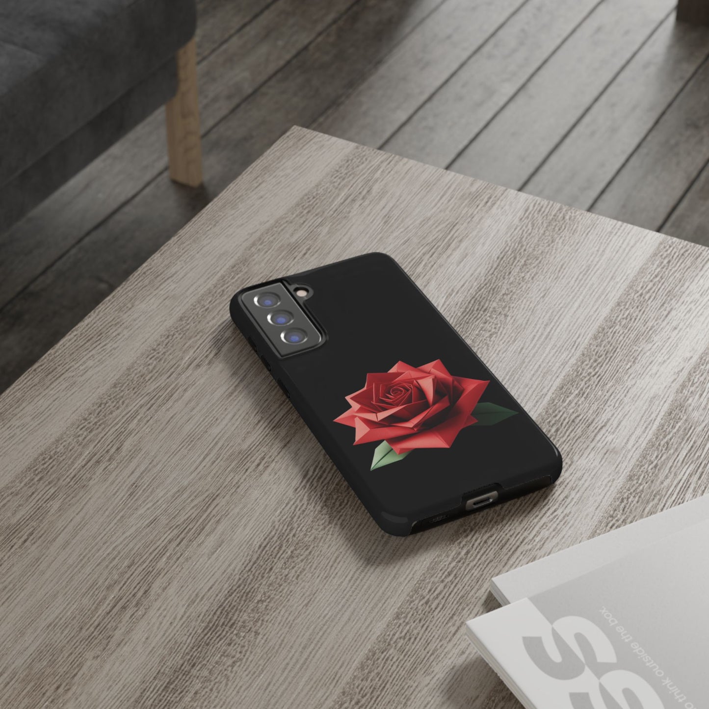 Origami Red Rose Tough Cases iPhone/Google/Samsung